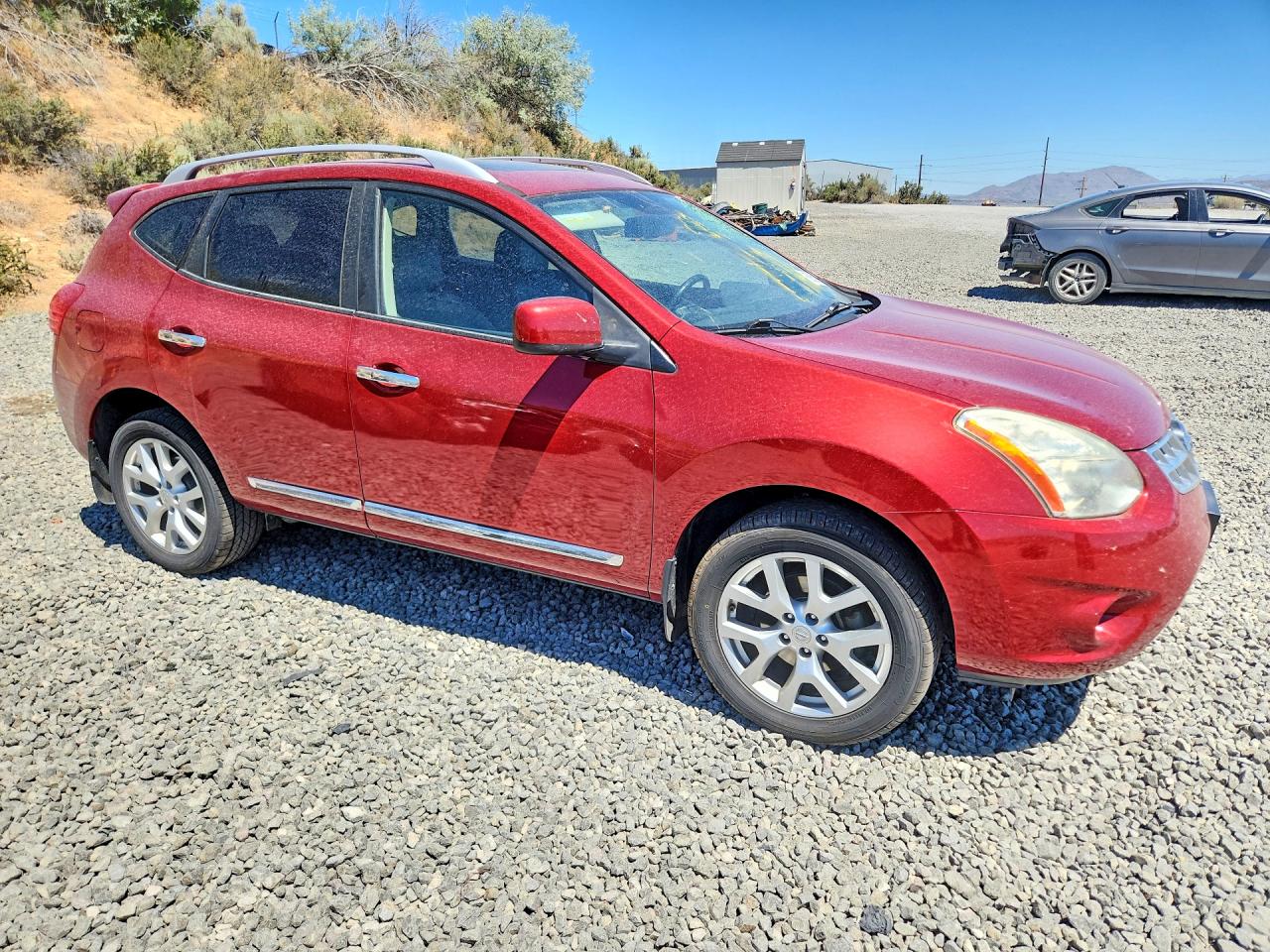 2011 Nissan Rogue S Темно-бордовый vin: JN8AS5MT8BW185483