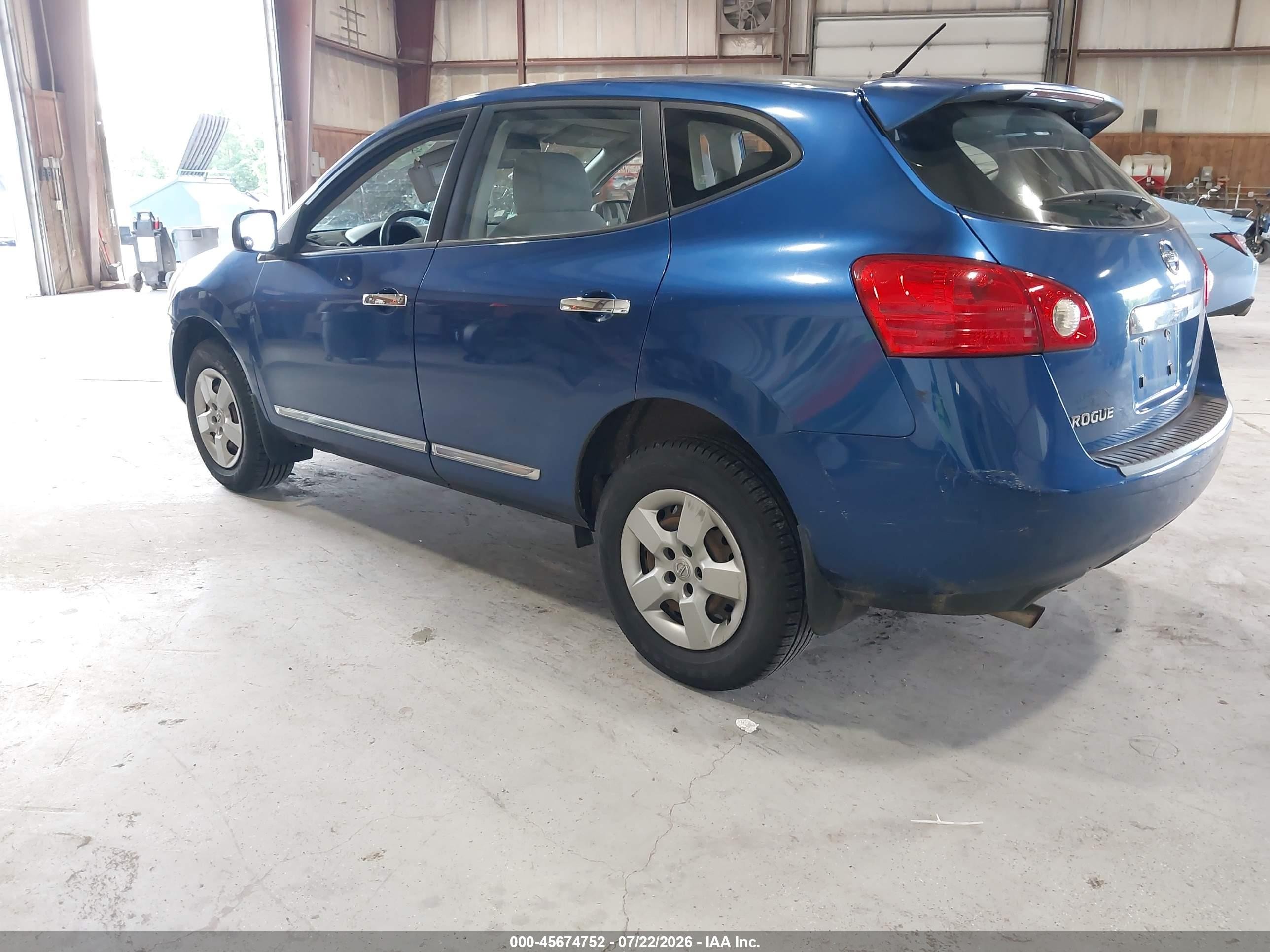 2011 Nissan Rogue S Синий vin: JN8AS5MT8BW187427
