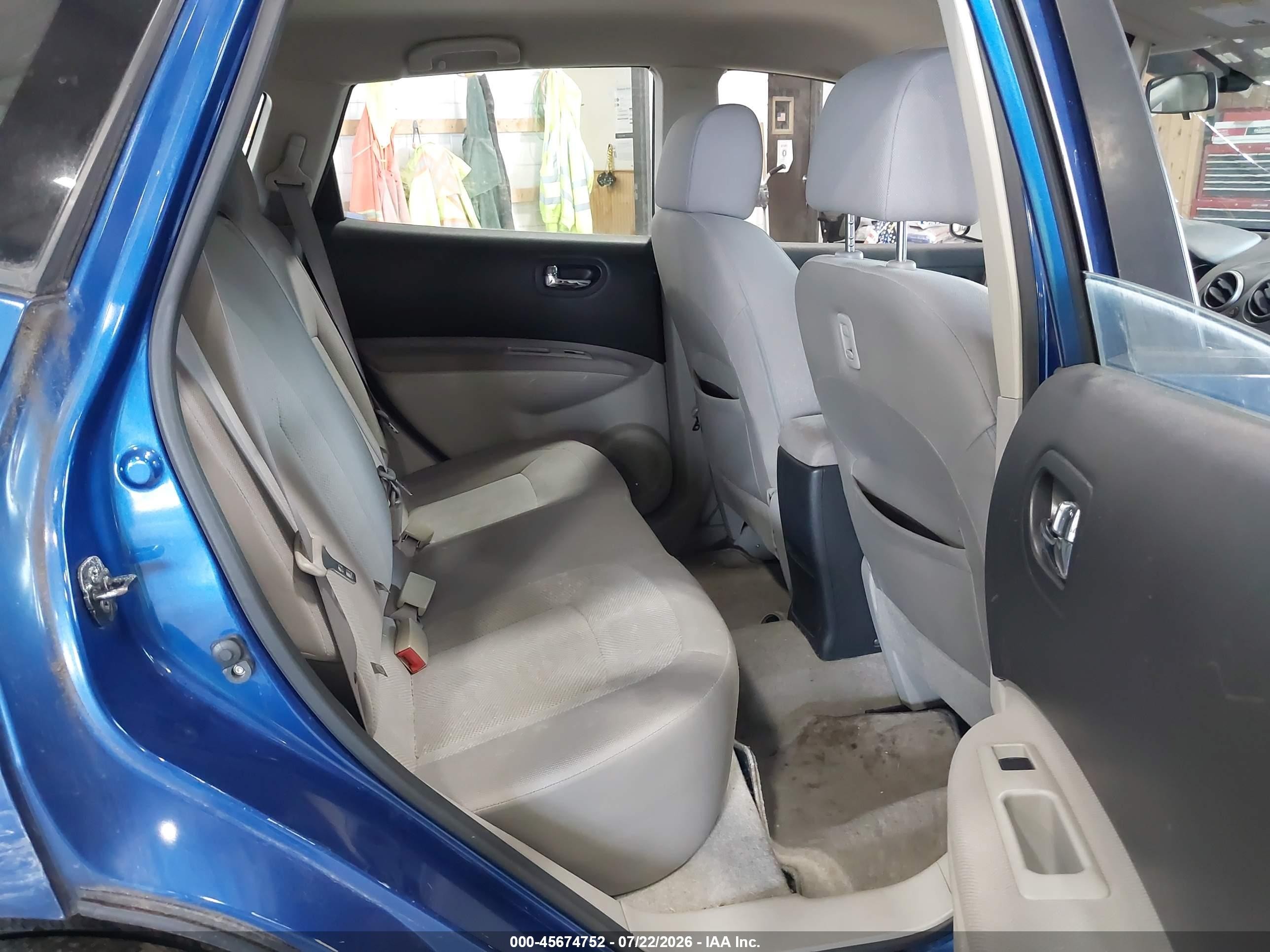 2011 Nissan Rogue S Синий vin: JN8AS5MT8BW187427
