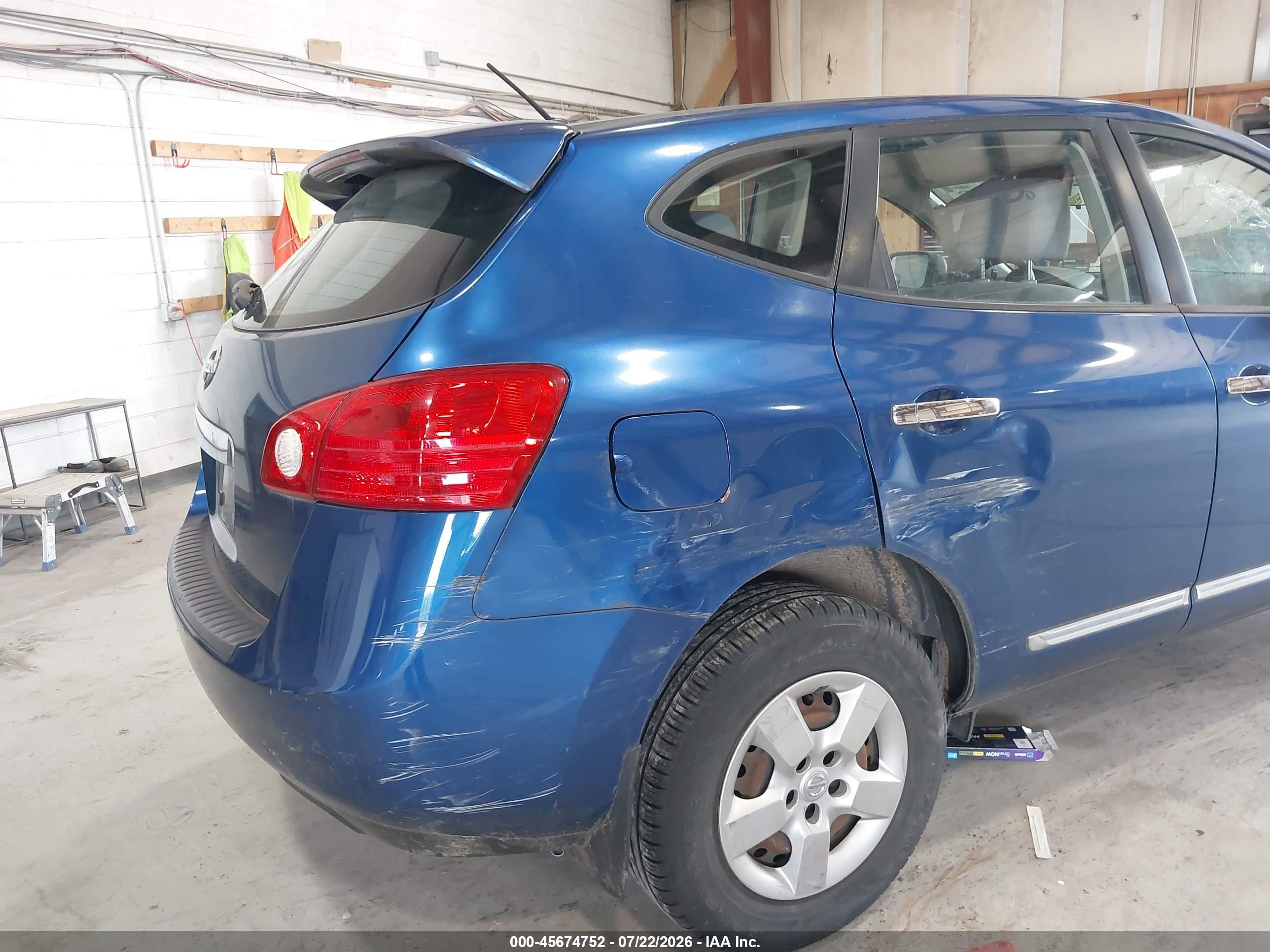 2011 Nissan Rogue S Синий vin: JN8AS5MT8BW187427