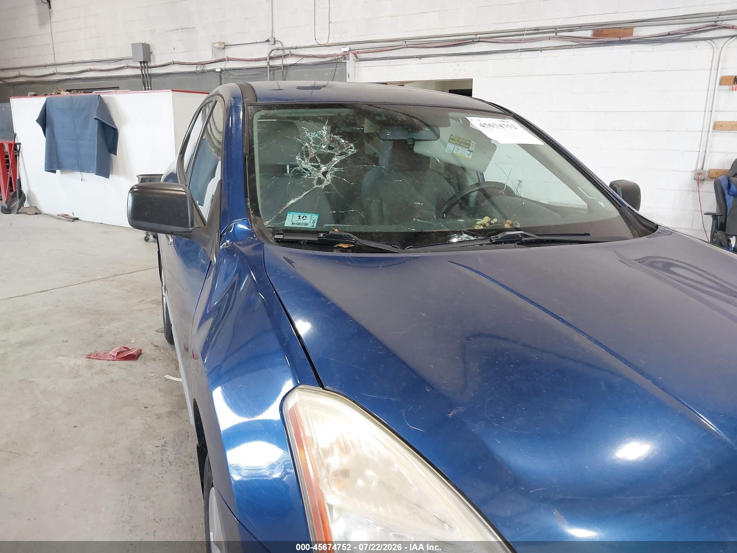 2011 Nissan Rogue S Синий vin: JN8AS5MT8BW187427