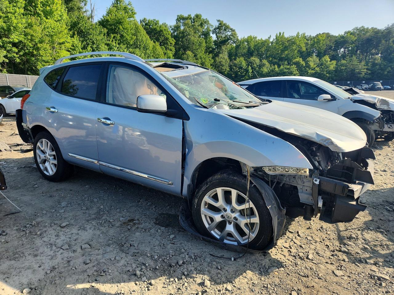 2011 Nissan Rogue S Blue vin: JN8AS5MT8BW189629