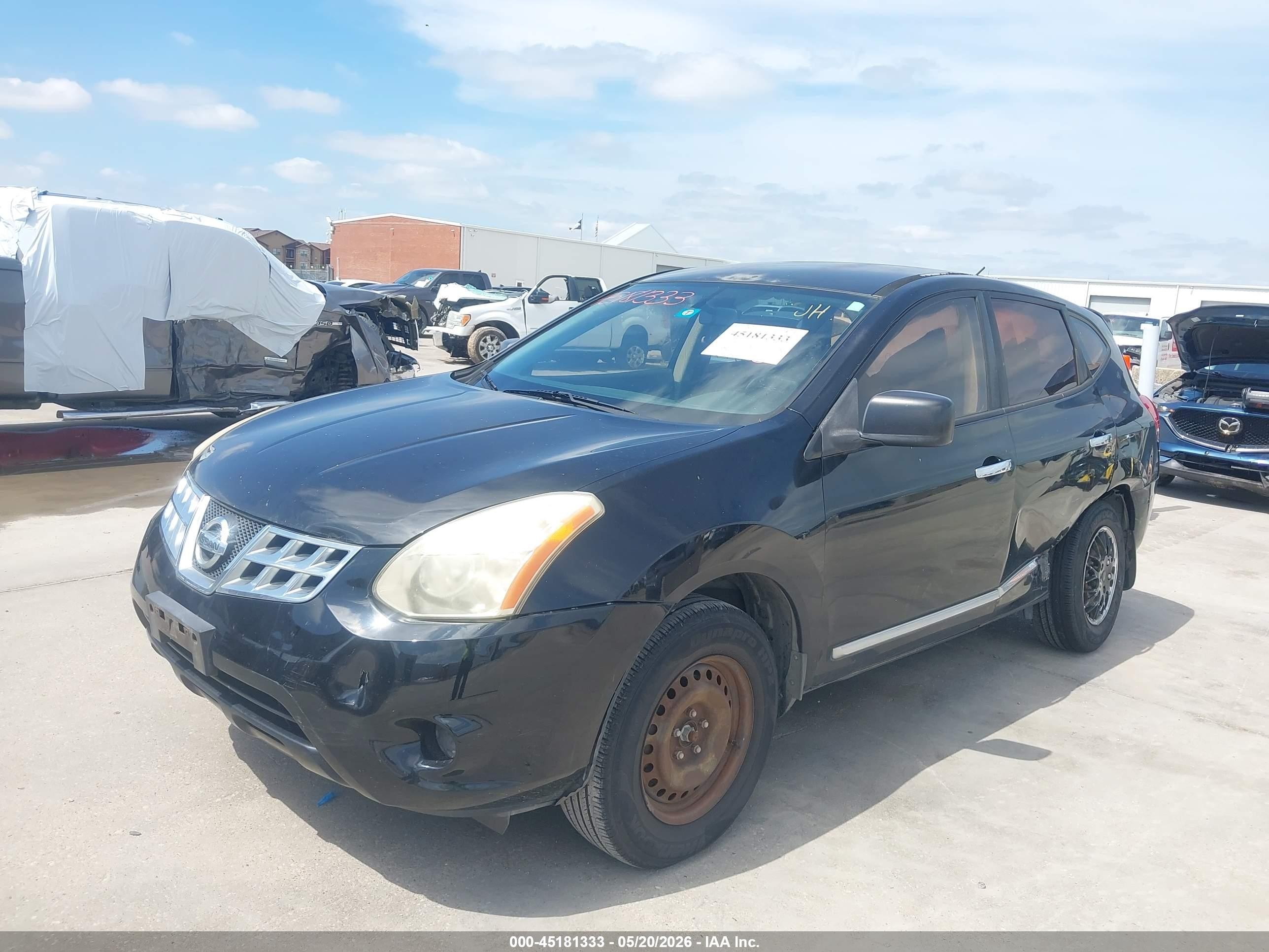 2011 Nissan Rogue S Black vin: JN8AS5MT8BW561583