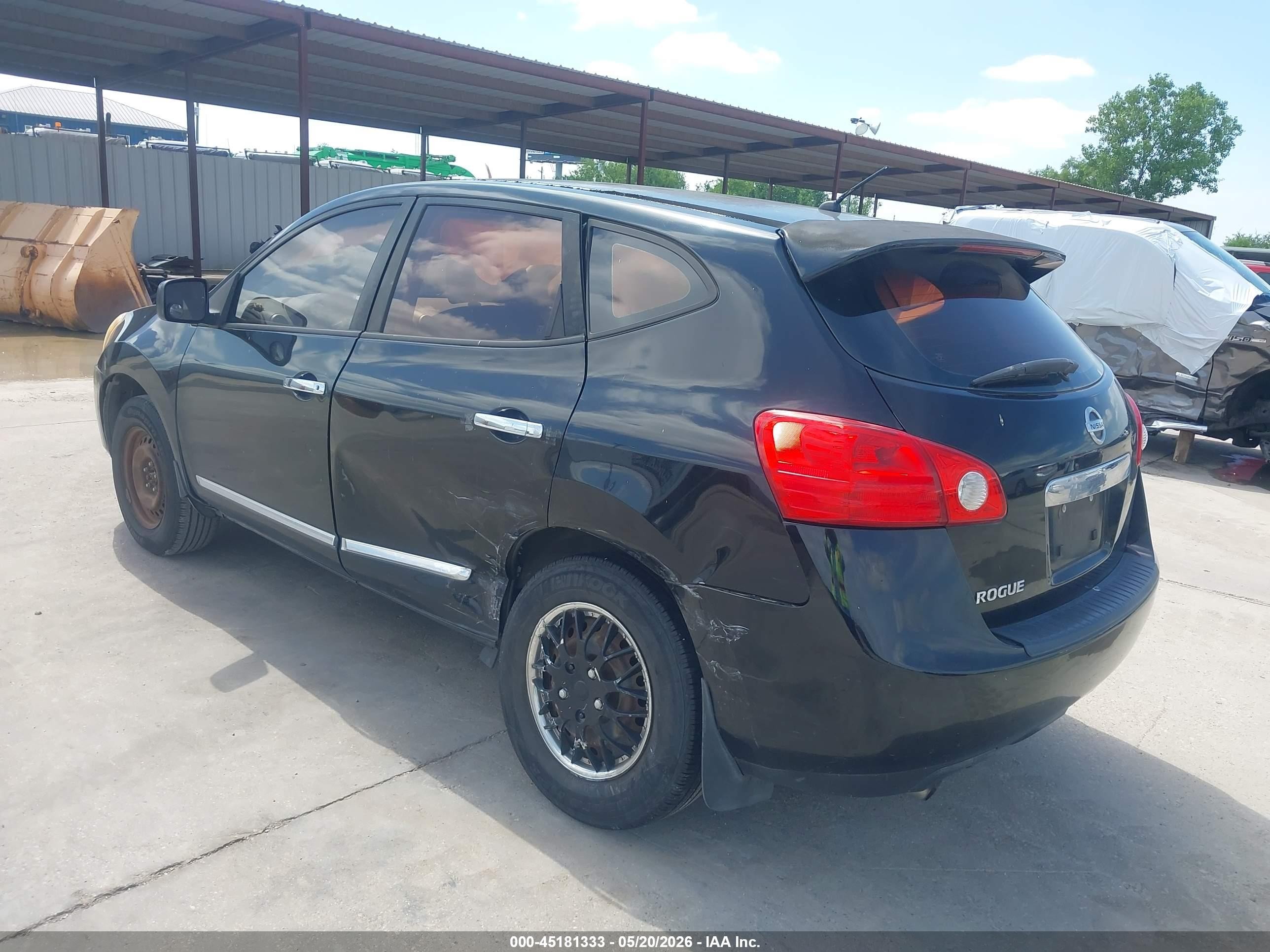 2011 Nissan Rogue S Black vin: JN8AS5MT8BW561583