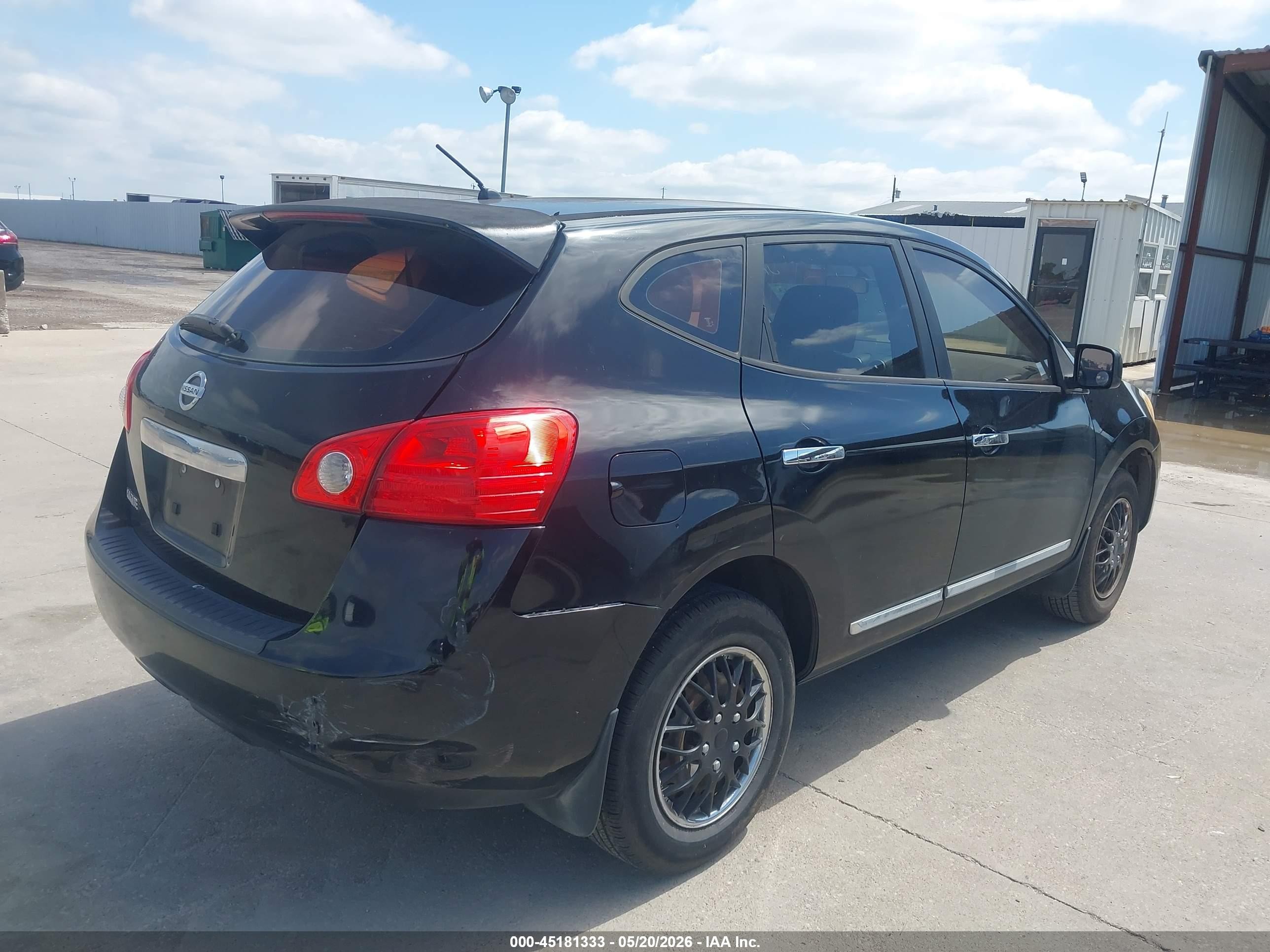 2011 Nissan Rogue S Black vin: JN8AS5MT8BW561583