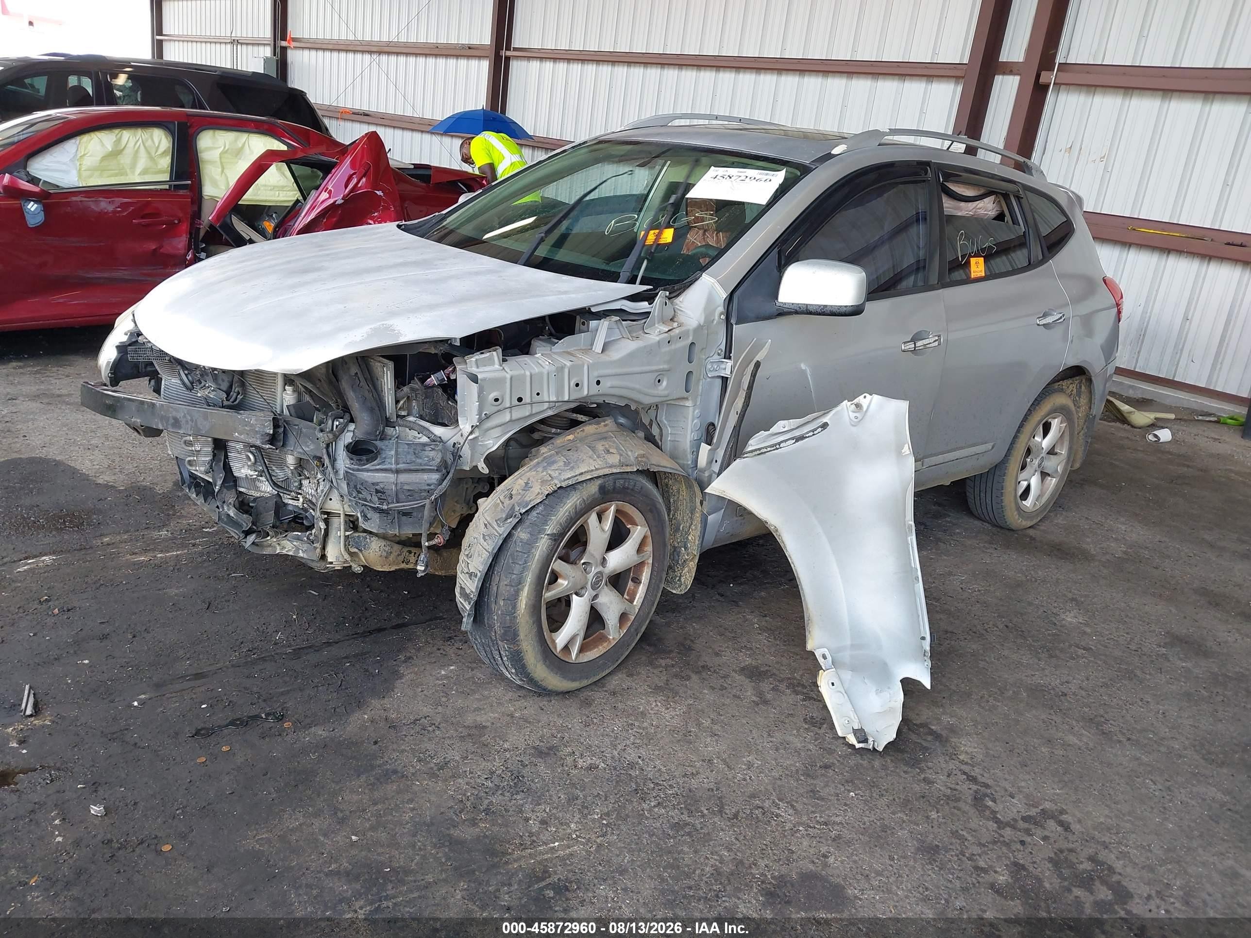 2011 Nissan Rogue Sv Silver vin: JN8AS5MT8BW566833