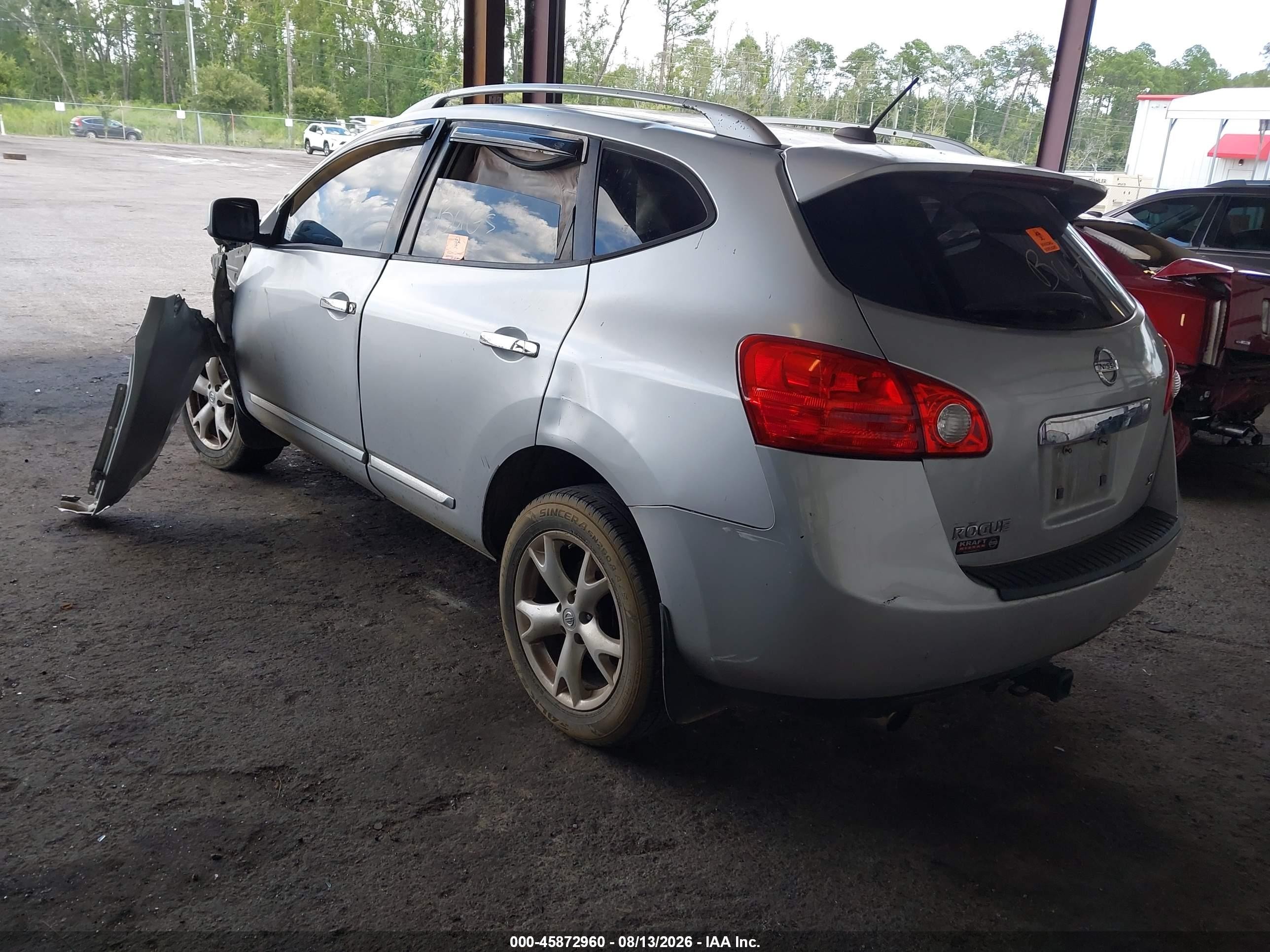 2011 Nissan Rogue Sv Silver vin: JN8AS5MT8BW566833