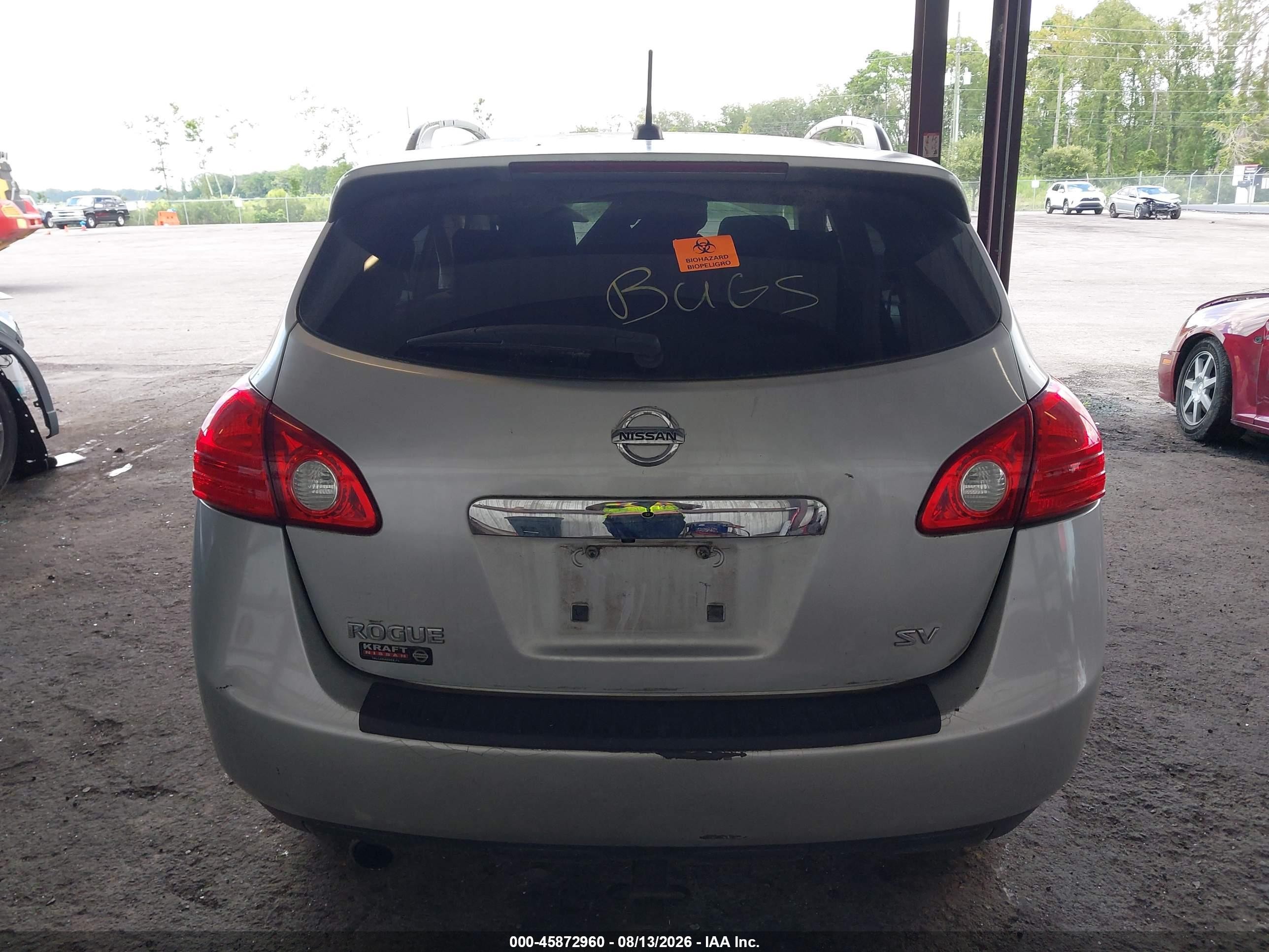 2011 Nissan Rogue Sv Silver vin: JN8AS5MT8BW566833
