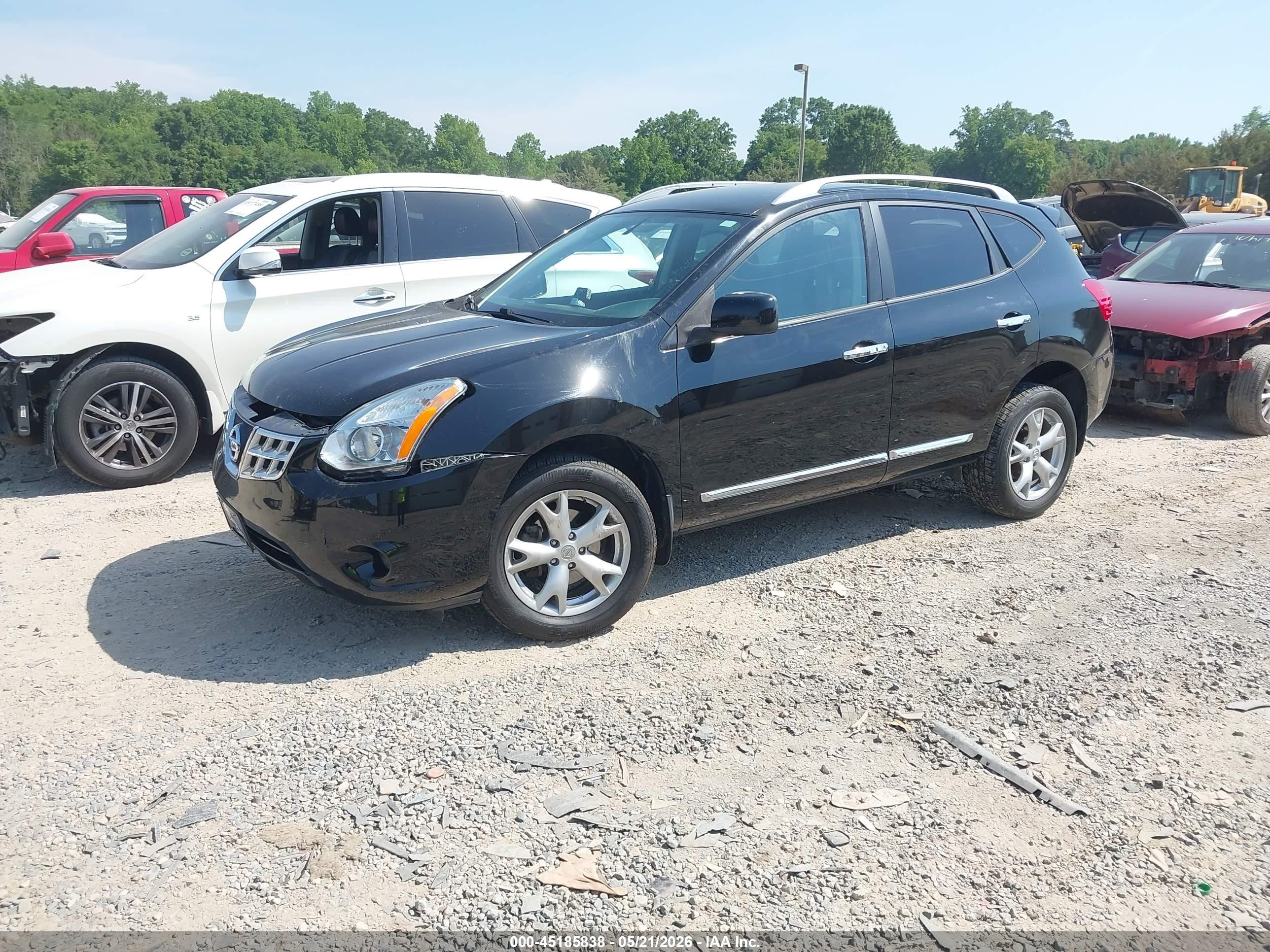 2011 Nissan Rogue Sv Black vin: JN8AS5MT8BW577525