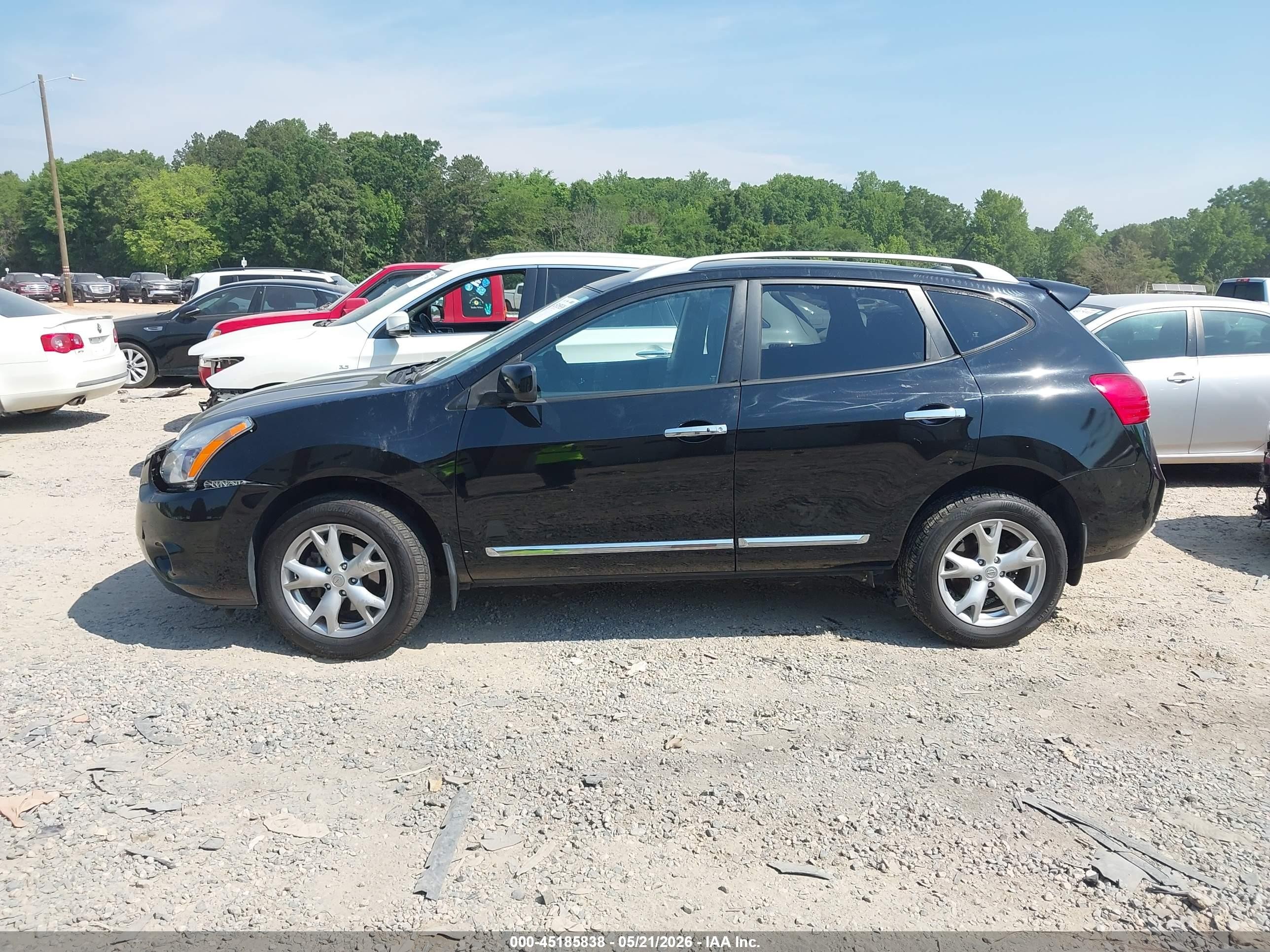 2011 Nissan Rogue Sv Black vin: JN8AS5MT8BW577525