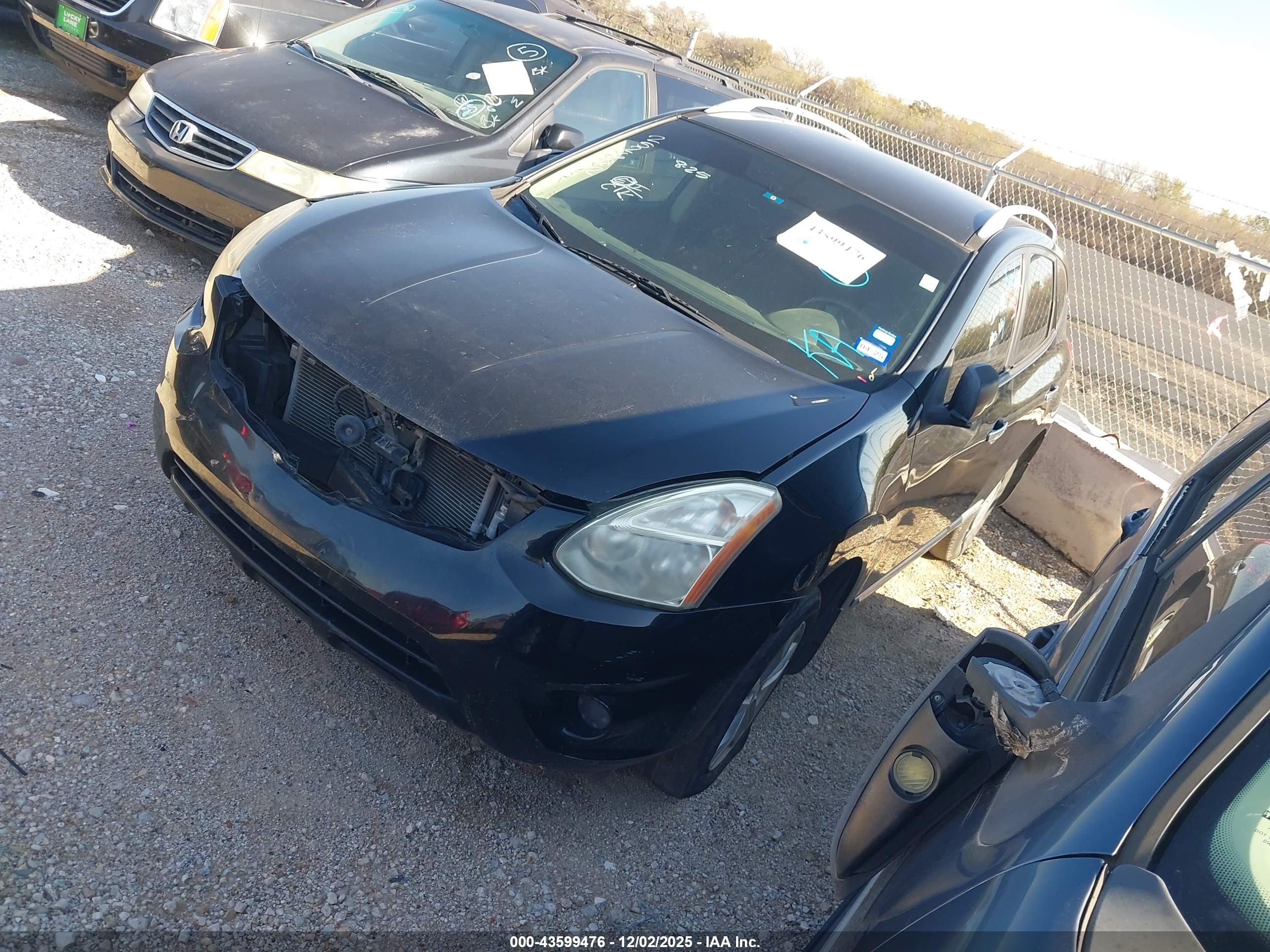 2012 Nissan Rogue Sv Black vin: JN8AS5MT8CW252682
