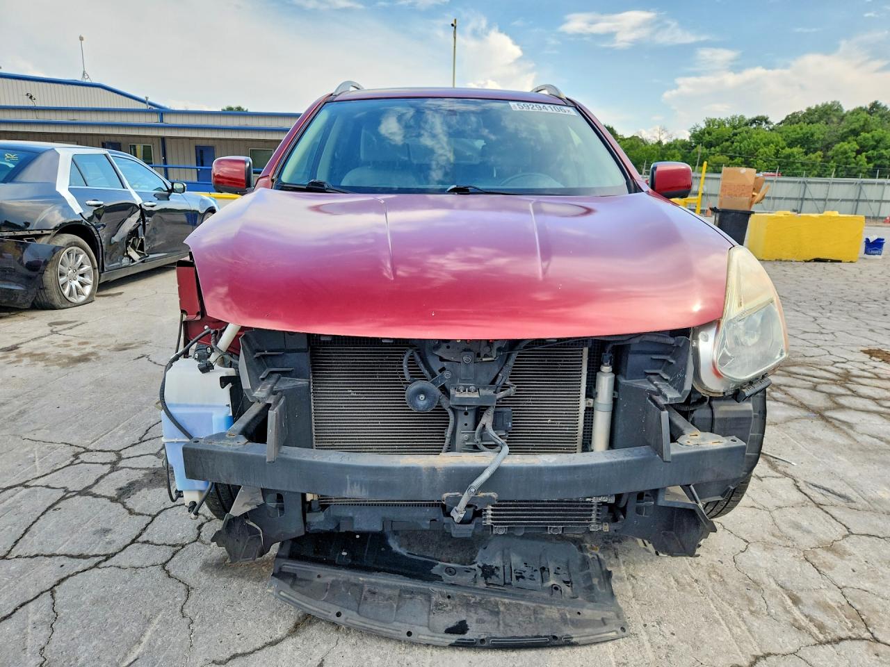 2012 Nissan Rogue S Red vin: JN8AS5MT8CW254397