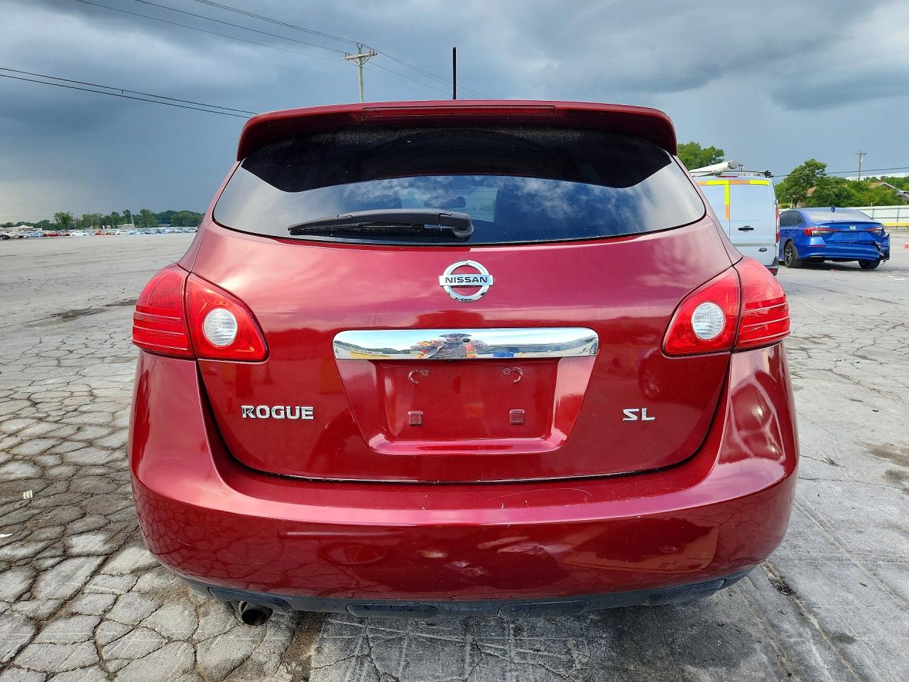 2012 Nissan Rogue S Red vin: JN8AS5MT8CW254397
