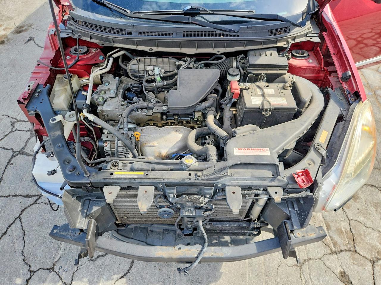 2012 Nissan Rogue S Red vin: JN8AS5MT8CW254397