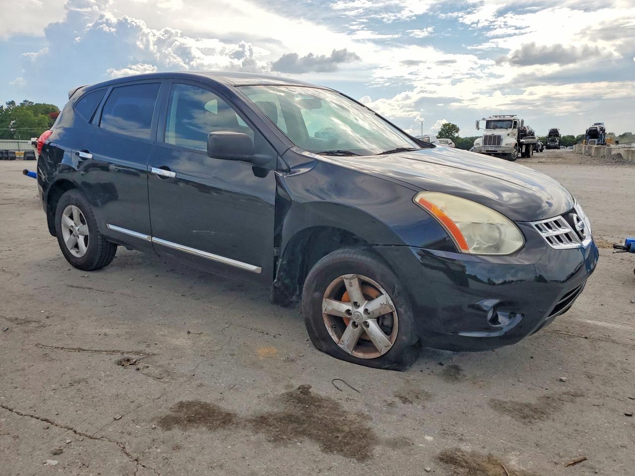 2012 Nissan Rogue S Черный vin: JN8AS5MT8CW260233