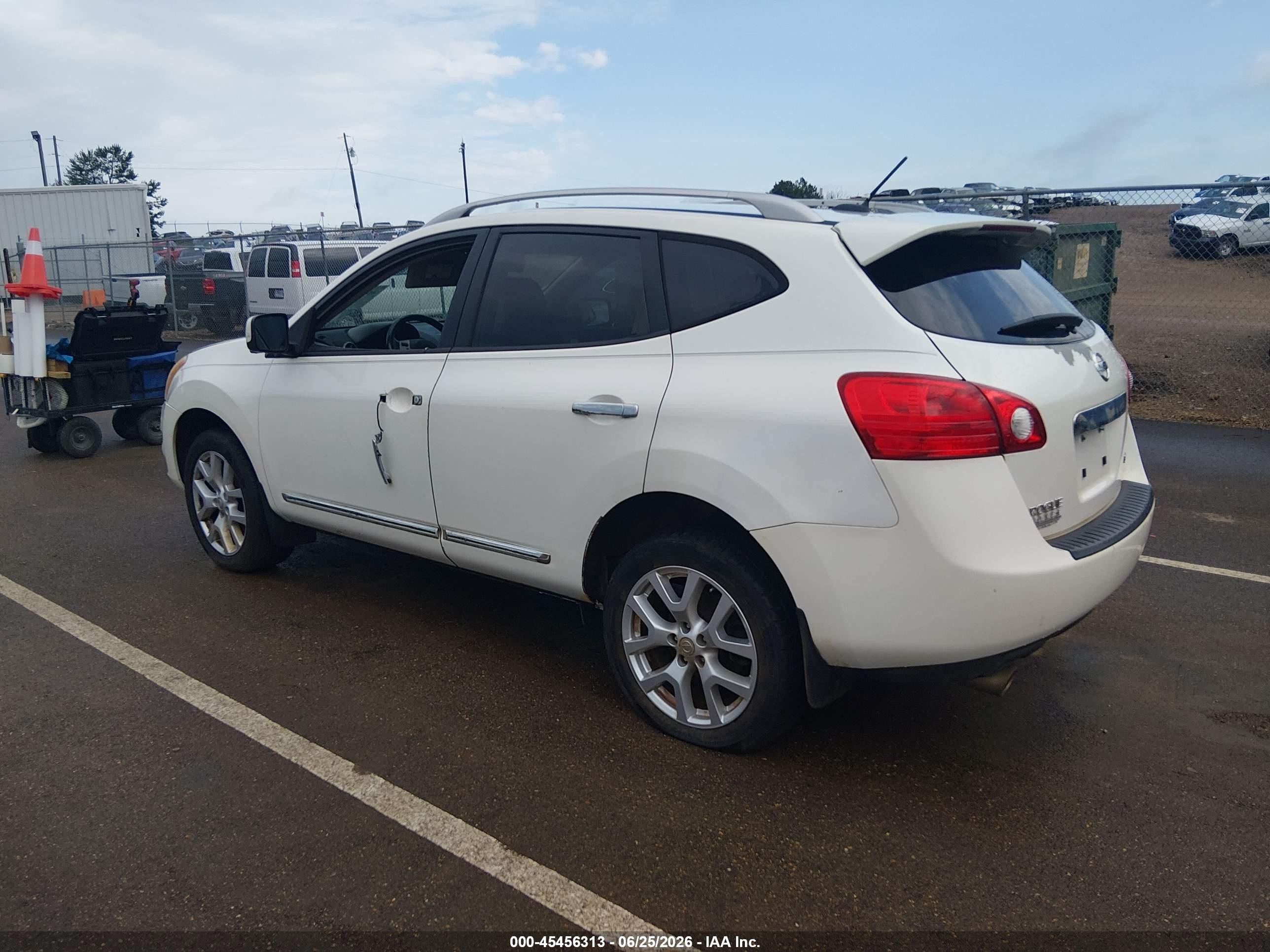 2012 Nissan Rogue Sv W/sl Pkg White vin: JN8AS5MT8CW262497