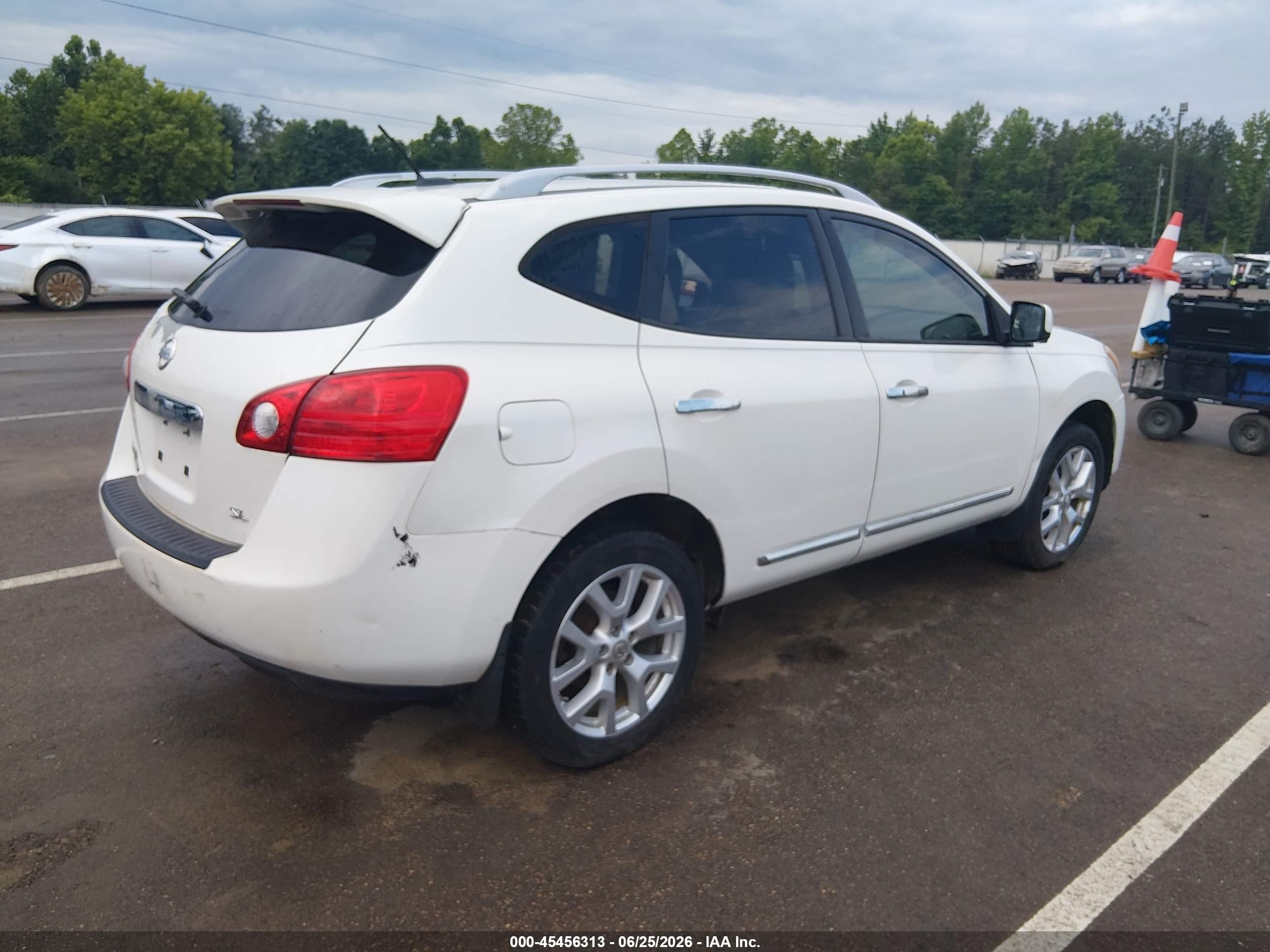 2012 Nissan Rogue Sv W/sl Pkg White vin: JN8AS5MT8CW262497