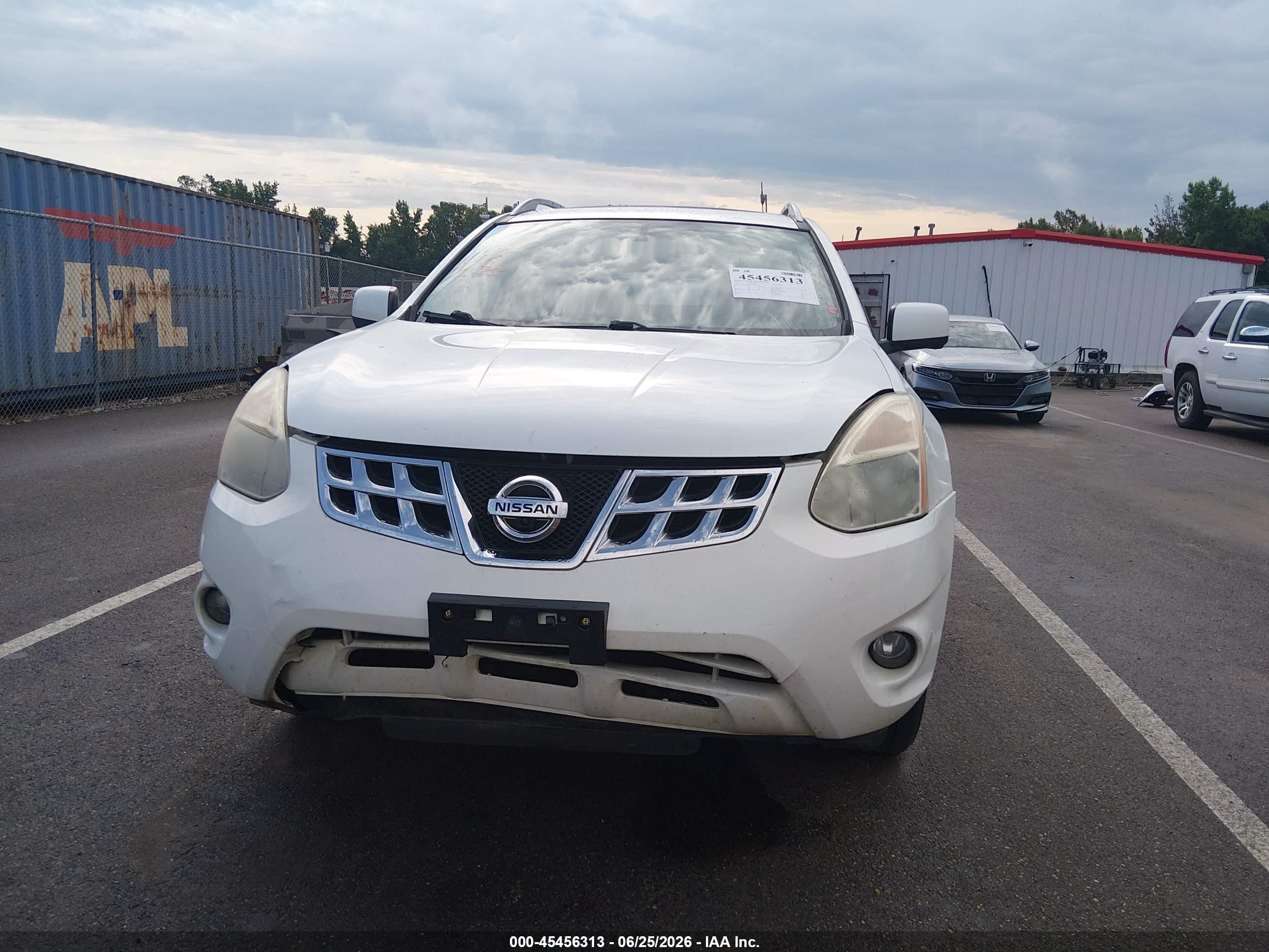 2012 Nissan Rogue Sv W/sl Pkg White vin: JN8AS5MT8CW262497