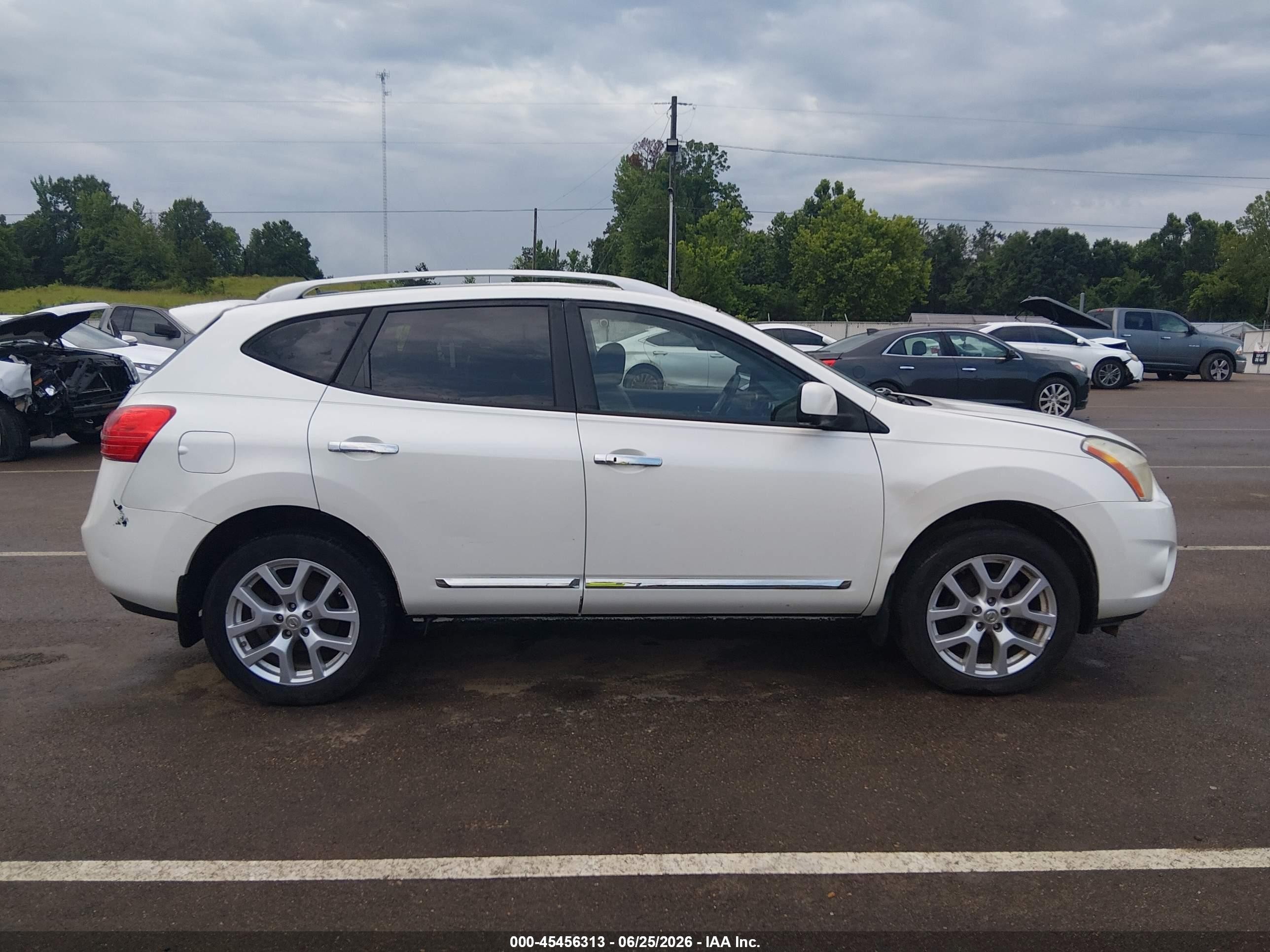 2012 Nissan Rogue Sv W/sl Pkg White vin: JN8AS5MT8CW262497