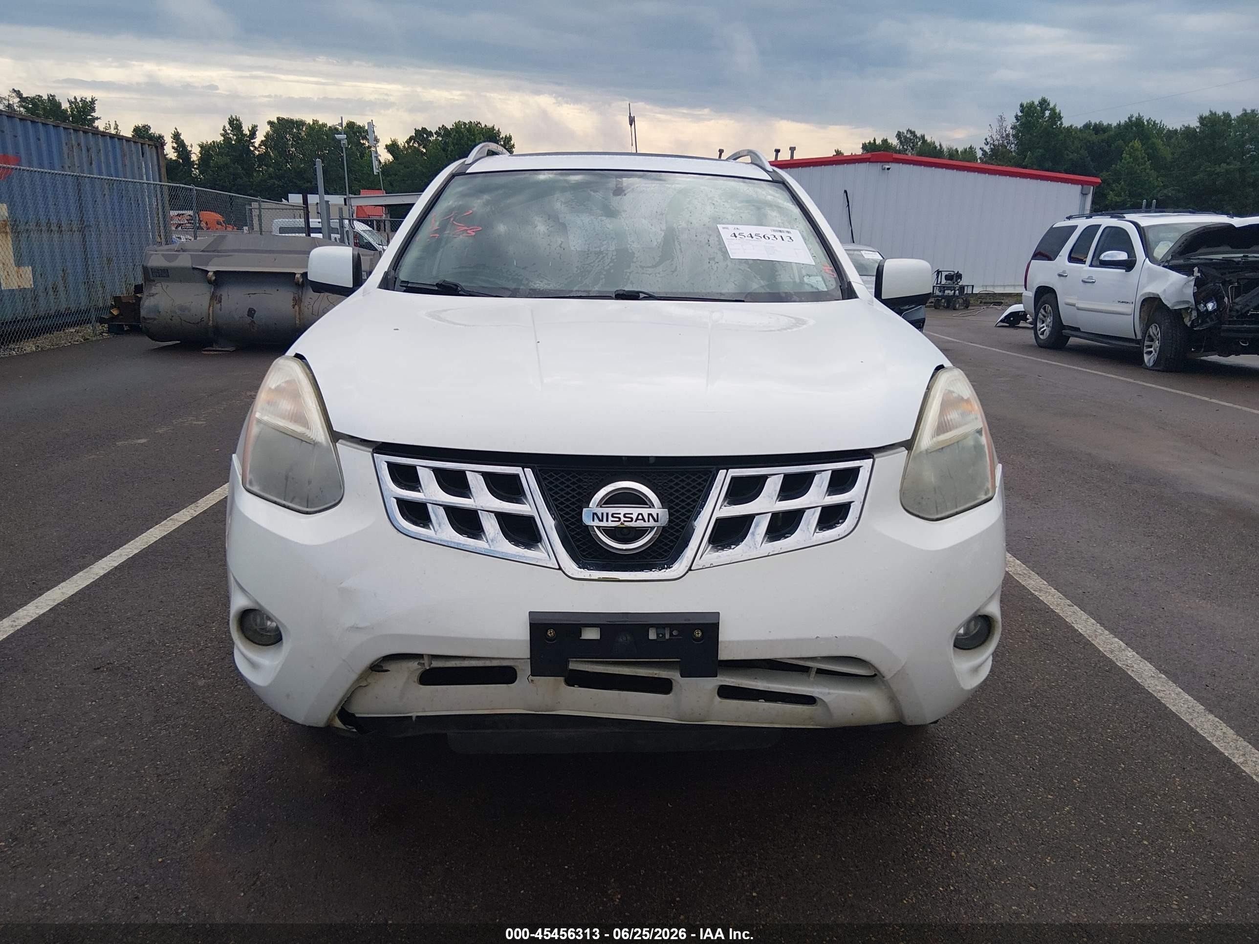 2012 Nissan Rogue Sv W/sl Pkg White vin: JN8AS5MT8CW262497