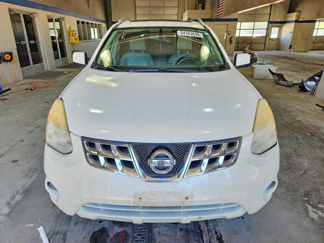2012 Nissan Rogue S White vin: JN8AS5MT8CW279378