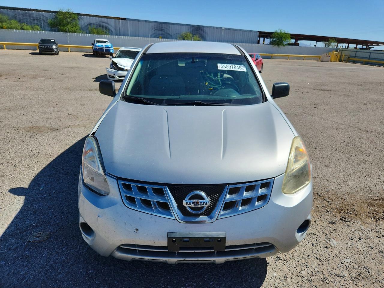 2012 Nissan Rogue S Silver vin: JN8AS5MT8CW279414