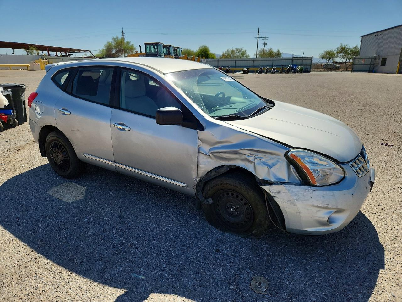 2012 Nissan Rogue S Silver vin: JN8AS5MT8CW279414