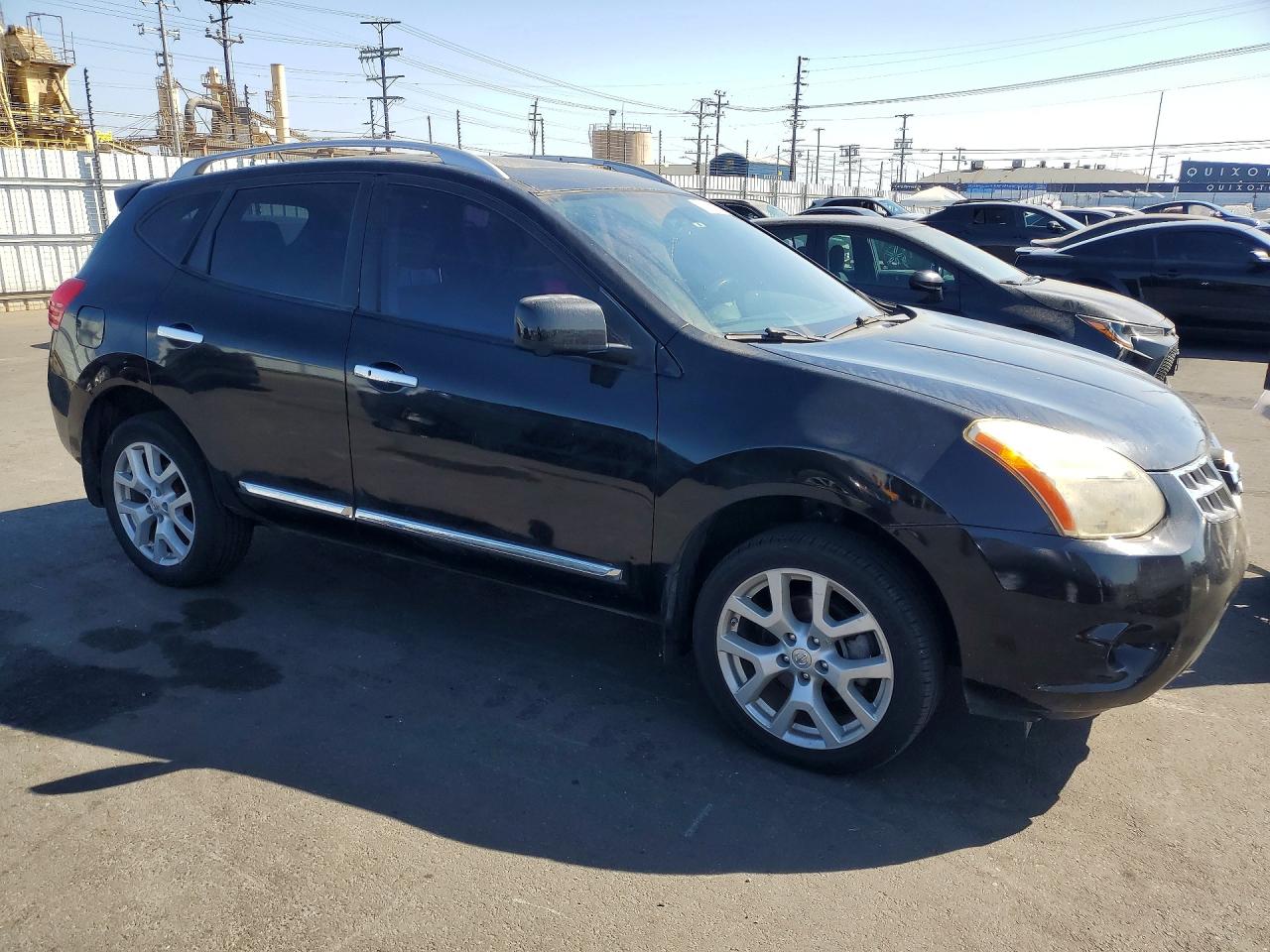 2012 Nissan Rogue S Черный vin: JN8AS5MT8CW282572