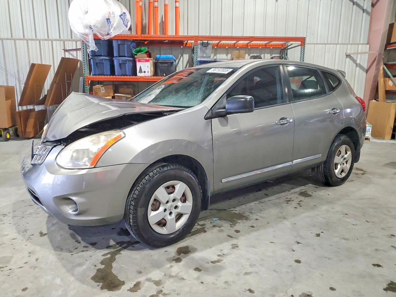 2012 Nissan Rogue S Silver vin: JN8AS5MT8CW282748