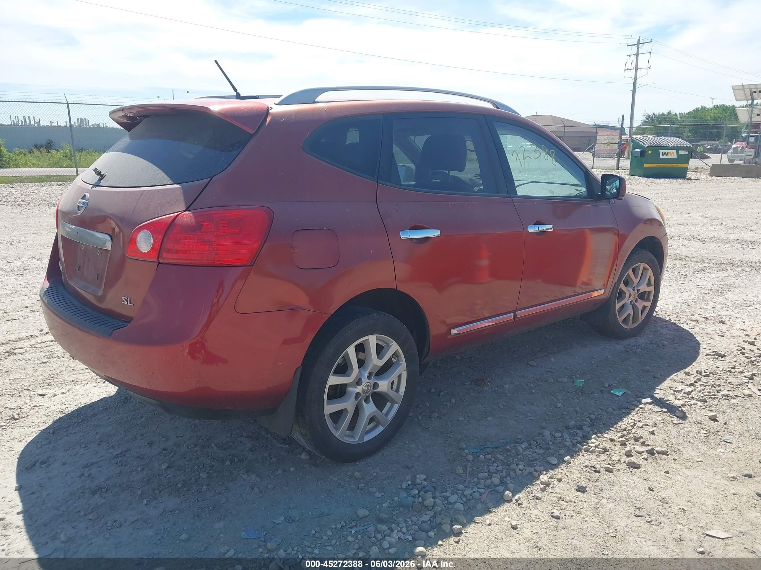 2012 Nissan Rogue Sv W/sl Pkg Orange vin: JN8AS5MT8CW284385