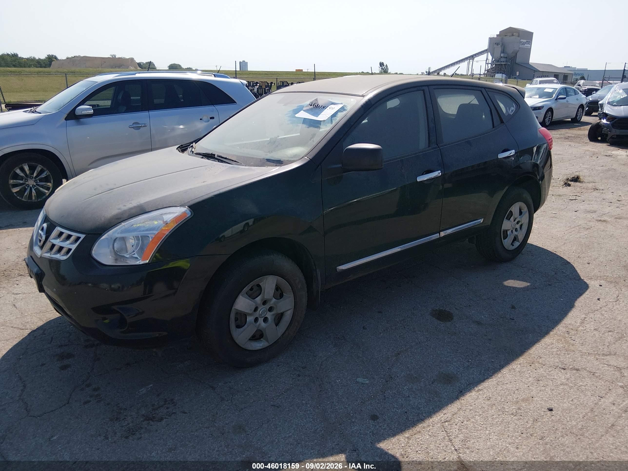 2012 Nissan Rogue S Black vin: JN8AS5MT8CW288548