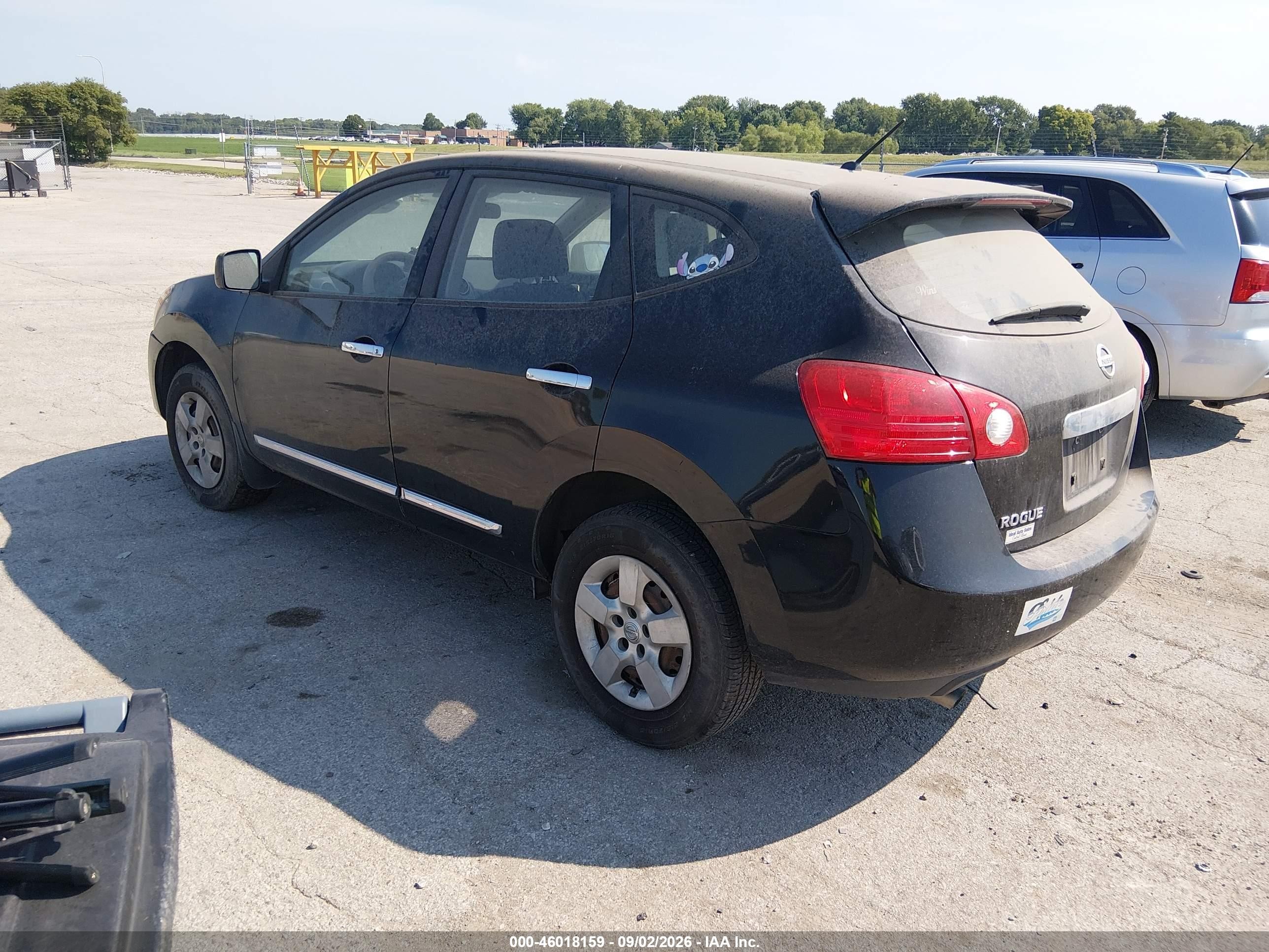 2012 Nissan Rogue S Black vin: JN8AS5MT8CW288548