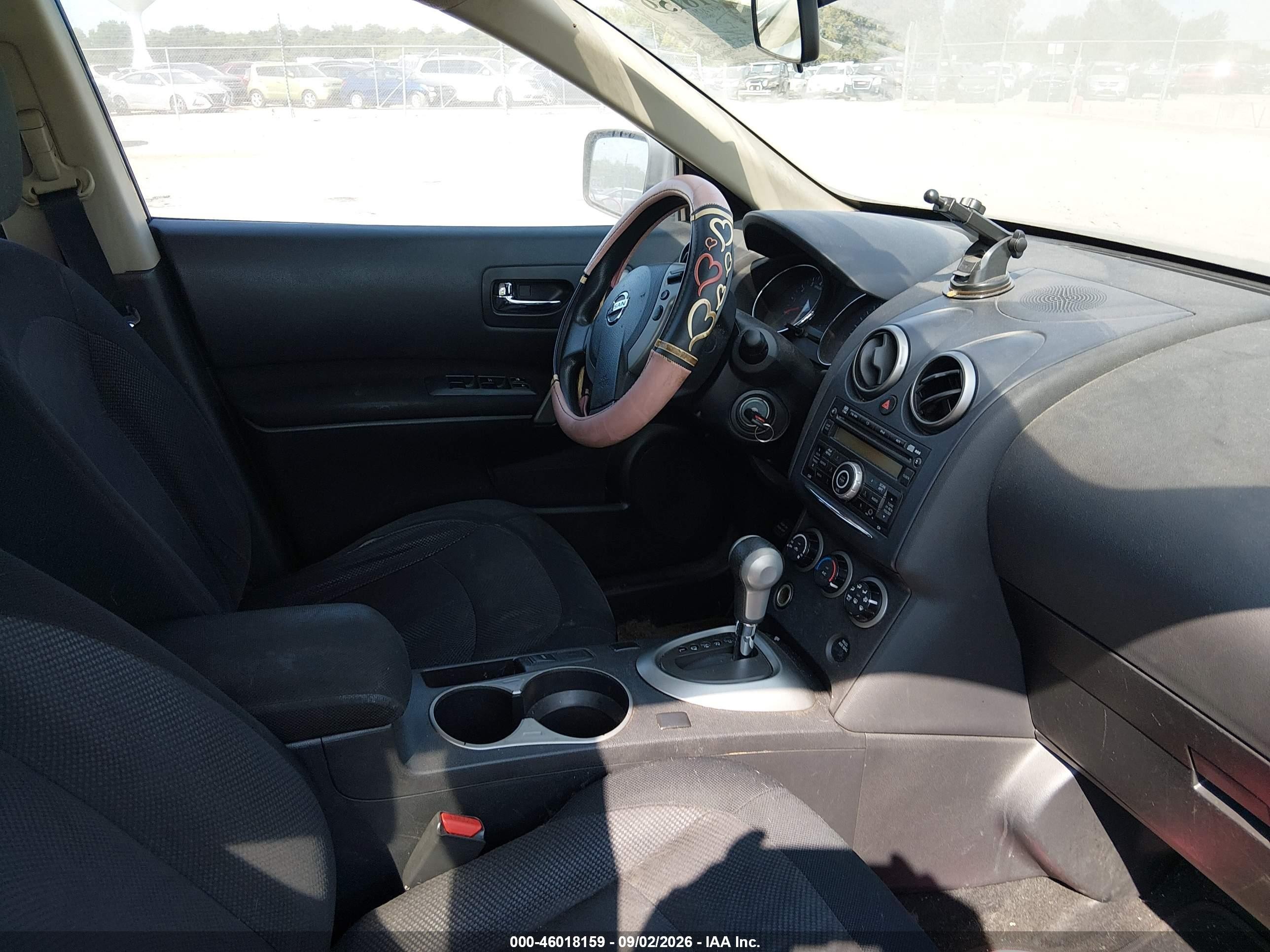 2012 Nissan Rogue S Black vin: JN8AS5MT8CW288548