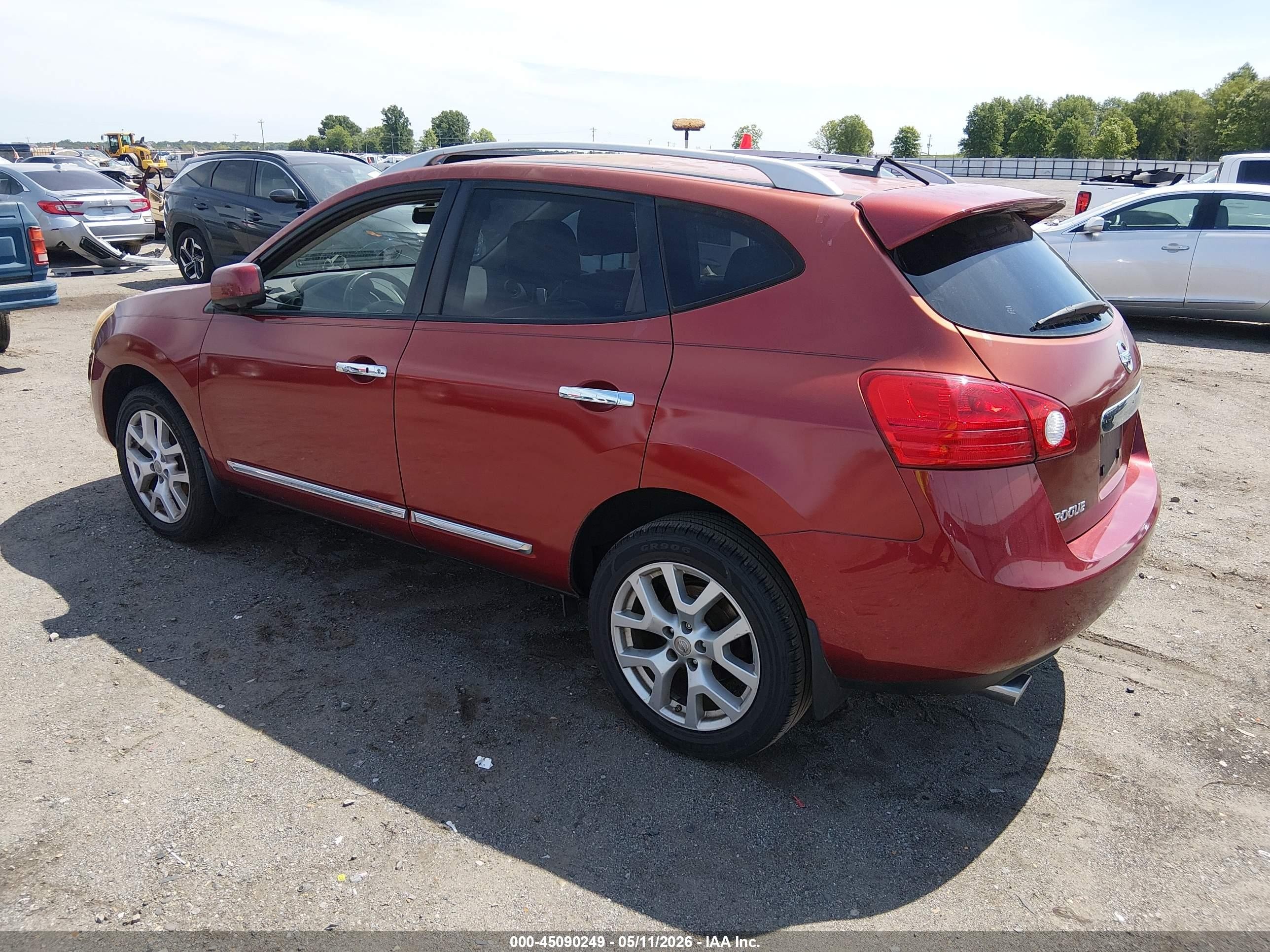 2012 Nissan Rogue Sv W/sl Pkg Red vin: JN8AS5MT8CW293622