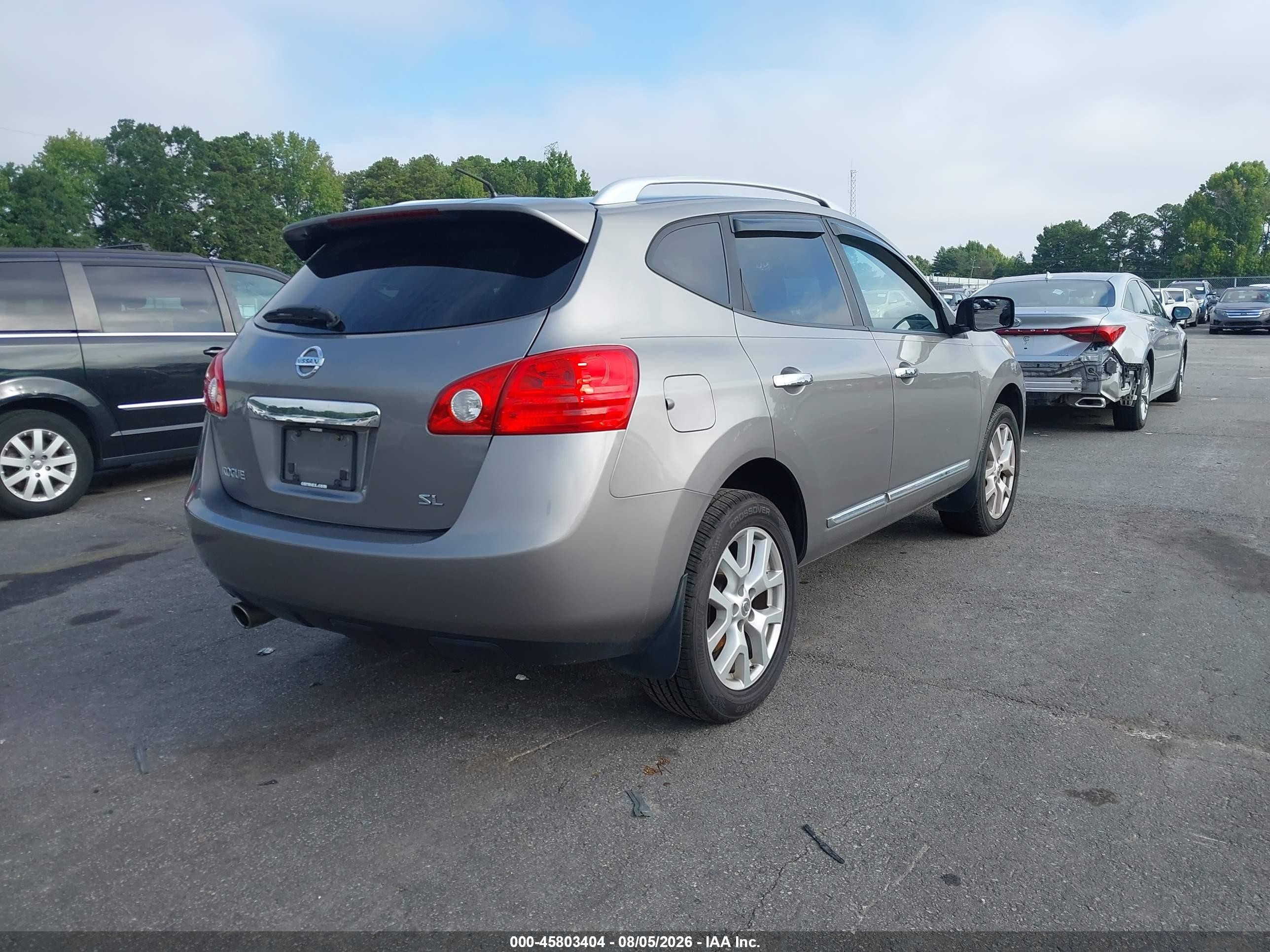 2012 Nissan Rogue Sv W/sl Pkg Gray vin: JN8AS5MT8CW299436