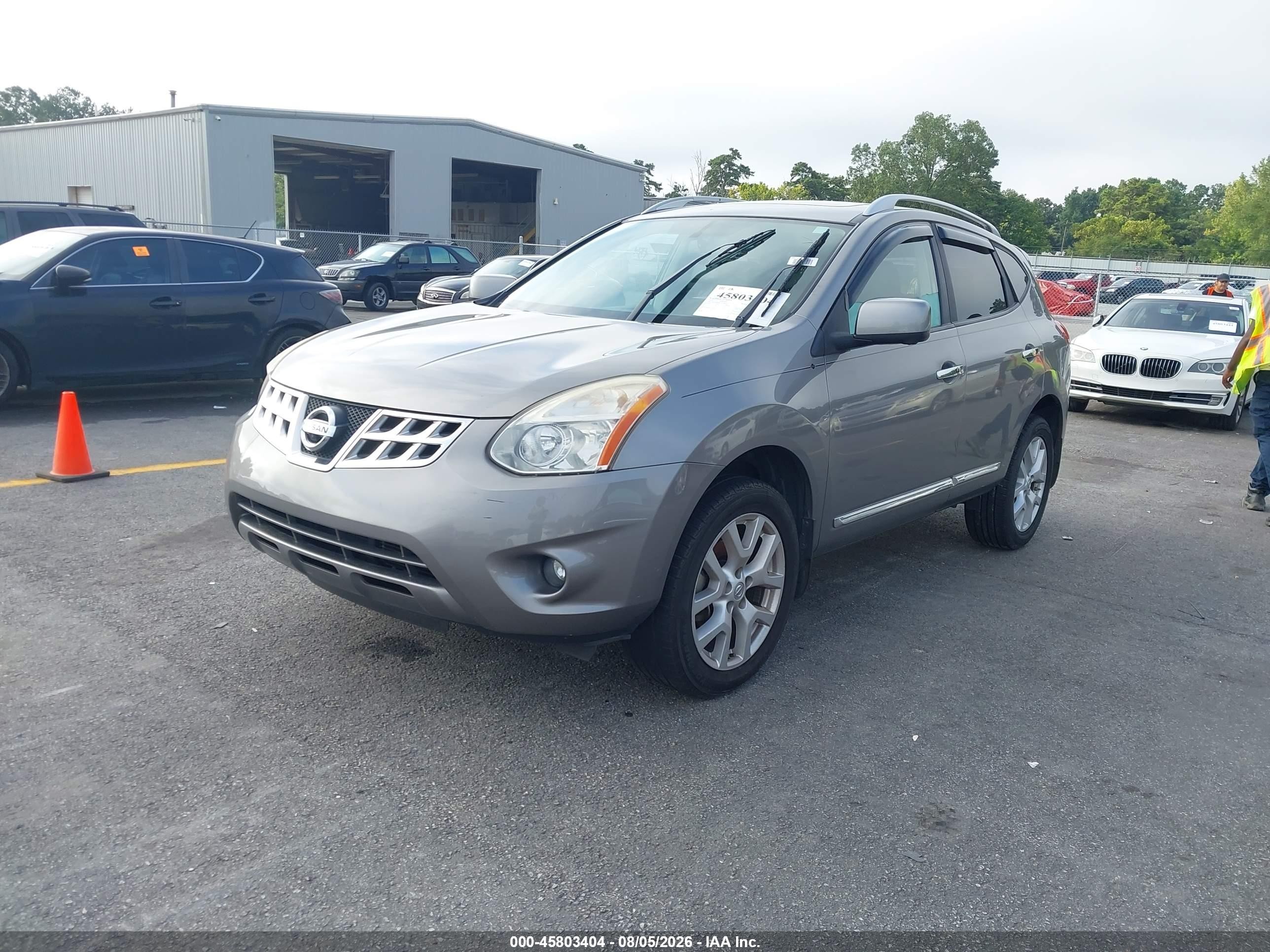 2012 Nissan Rogue Sv W/sl Pkg Gray vin: JN8AS5MT8CW299436