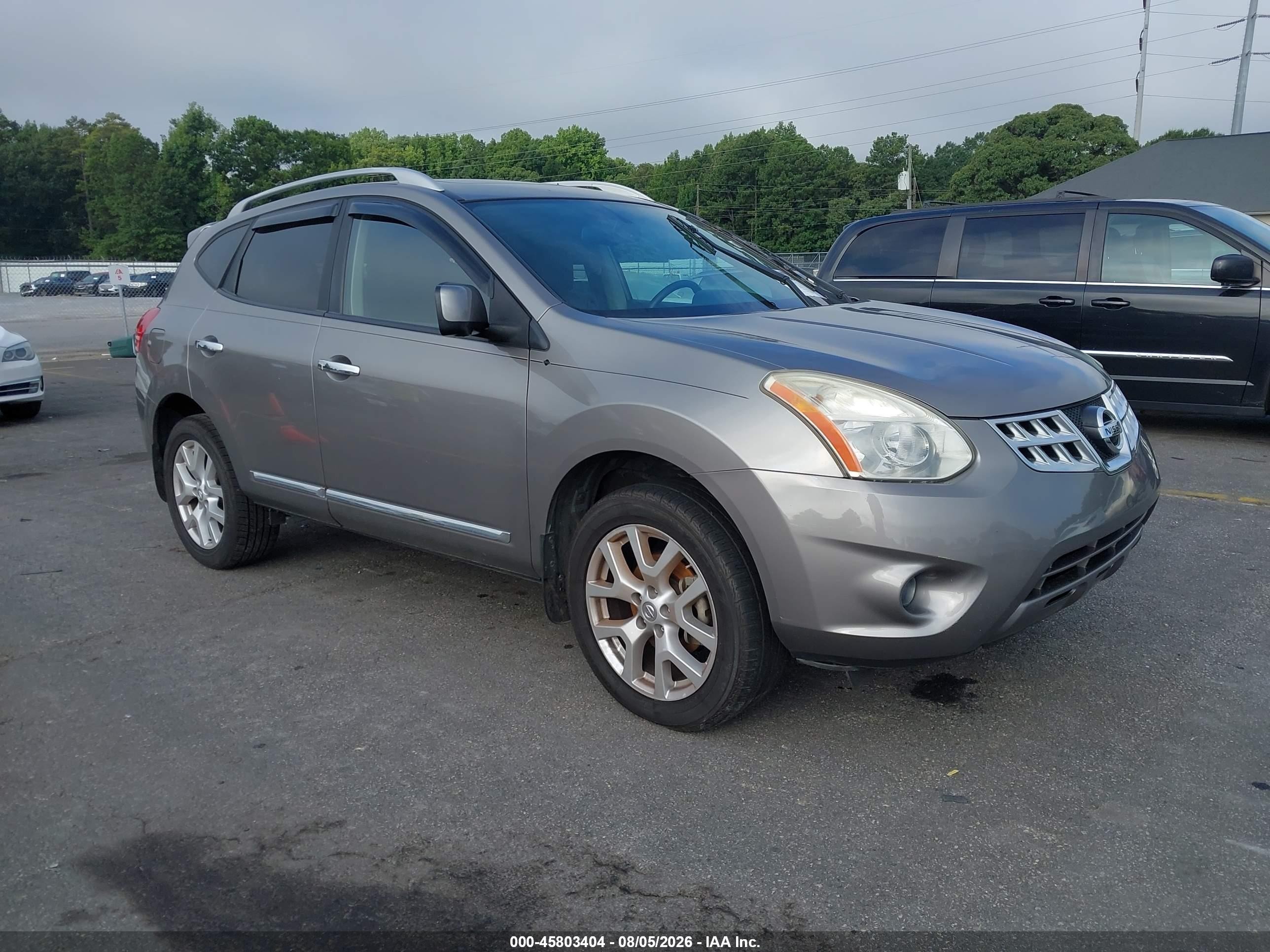 2012 Nissan Rogue Sv W/sl Pkg Gray vin: JN8AS5MT8CW299436
