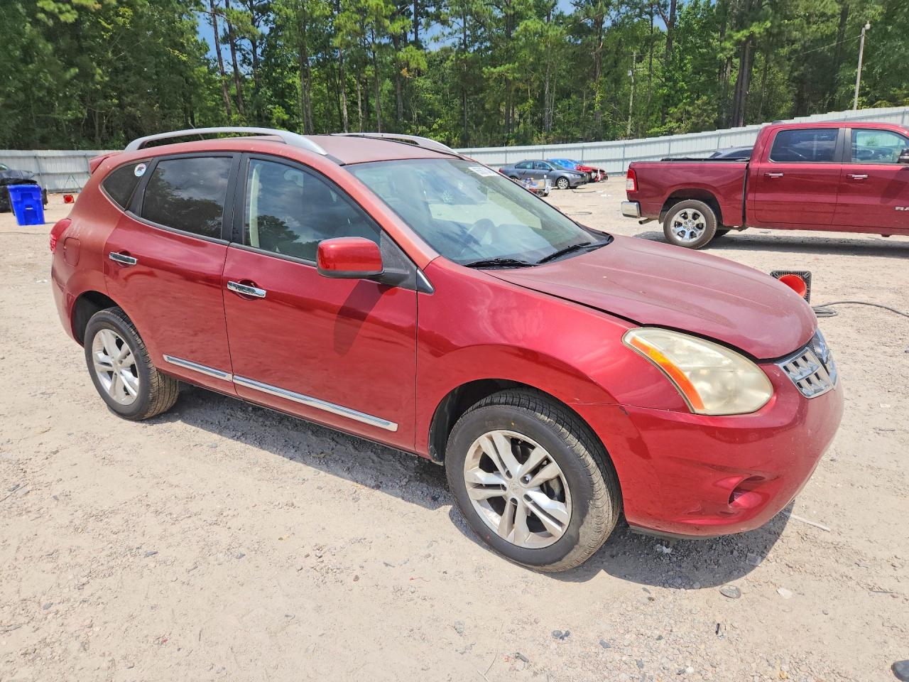 2012 Nissan Rogue S Burgundy vin: JN8AS5MT8CW301668