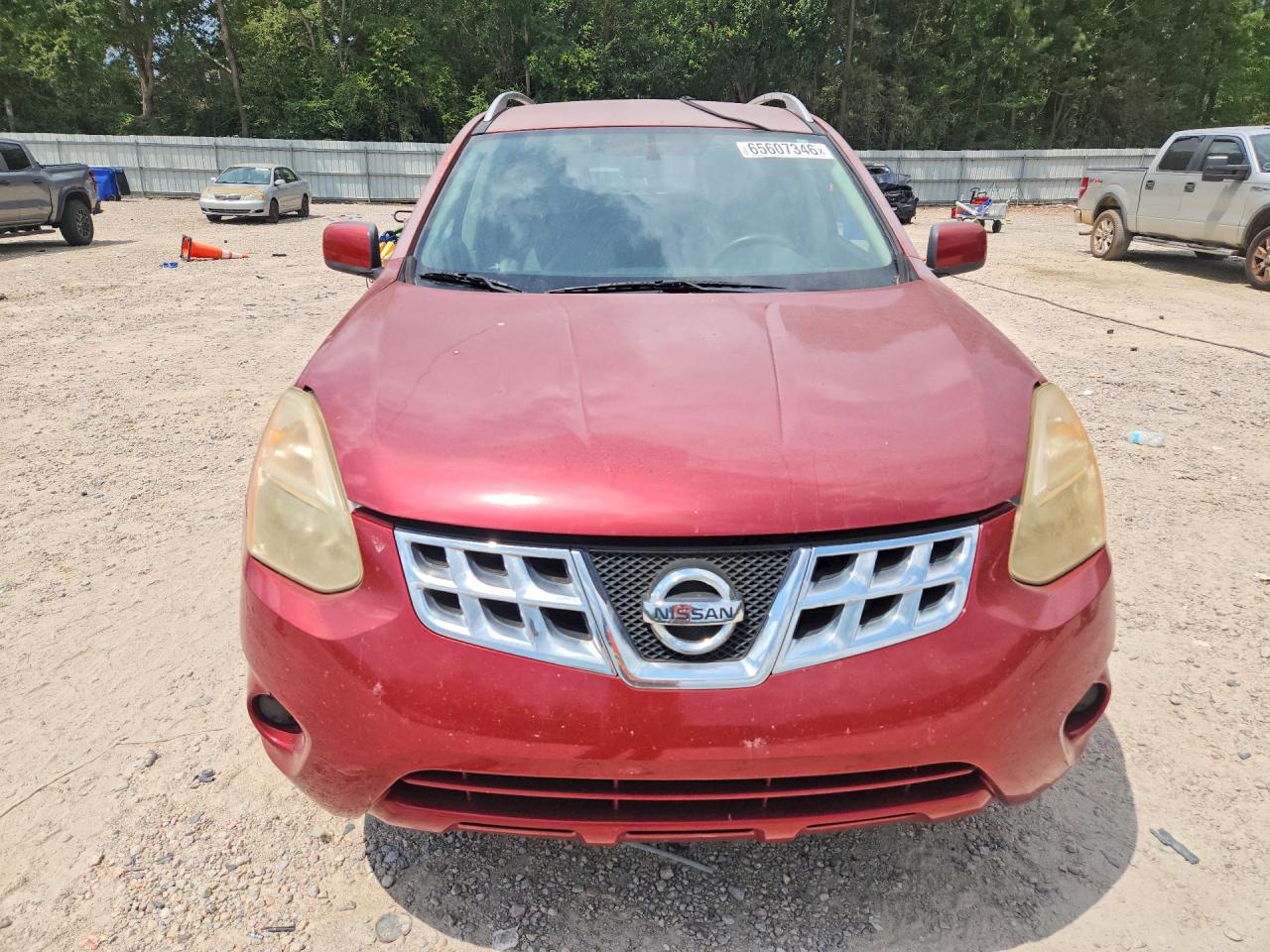 2012 Nissan Rogue S Burgundy vin: JN8AS5MT8CW301668