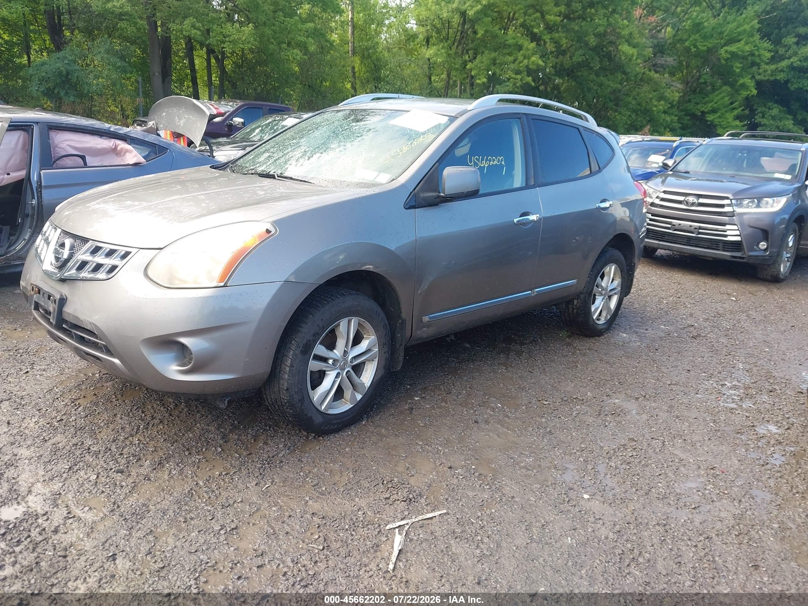2012 Nissan Rogue Sv Pewter vin: JN8AS5MT8CW301699