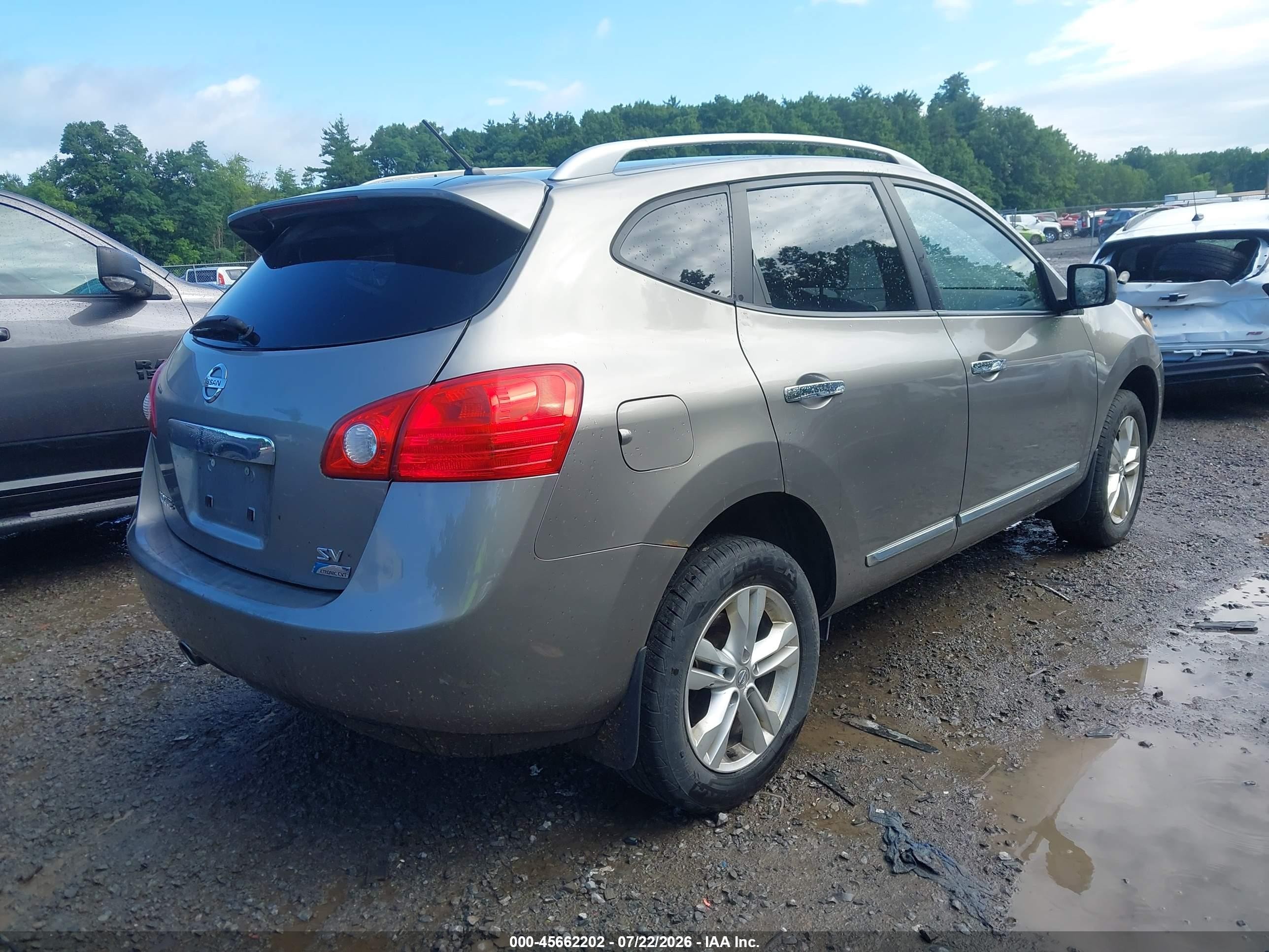 2012 Nissan Rogue Sv Pewter vin: JN8AS5MT8CW301699