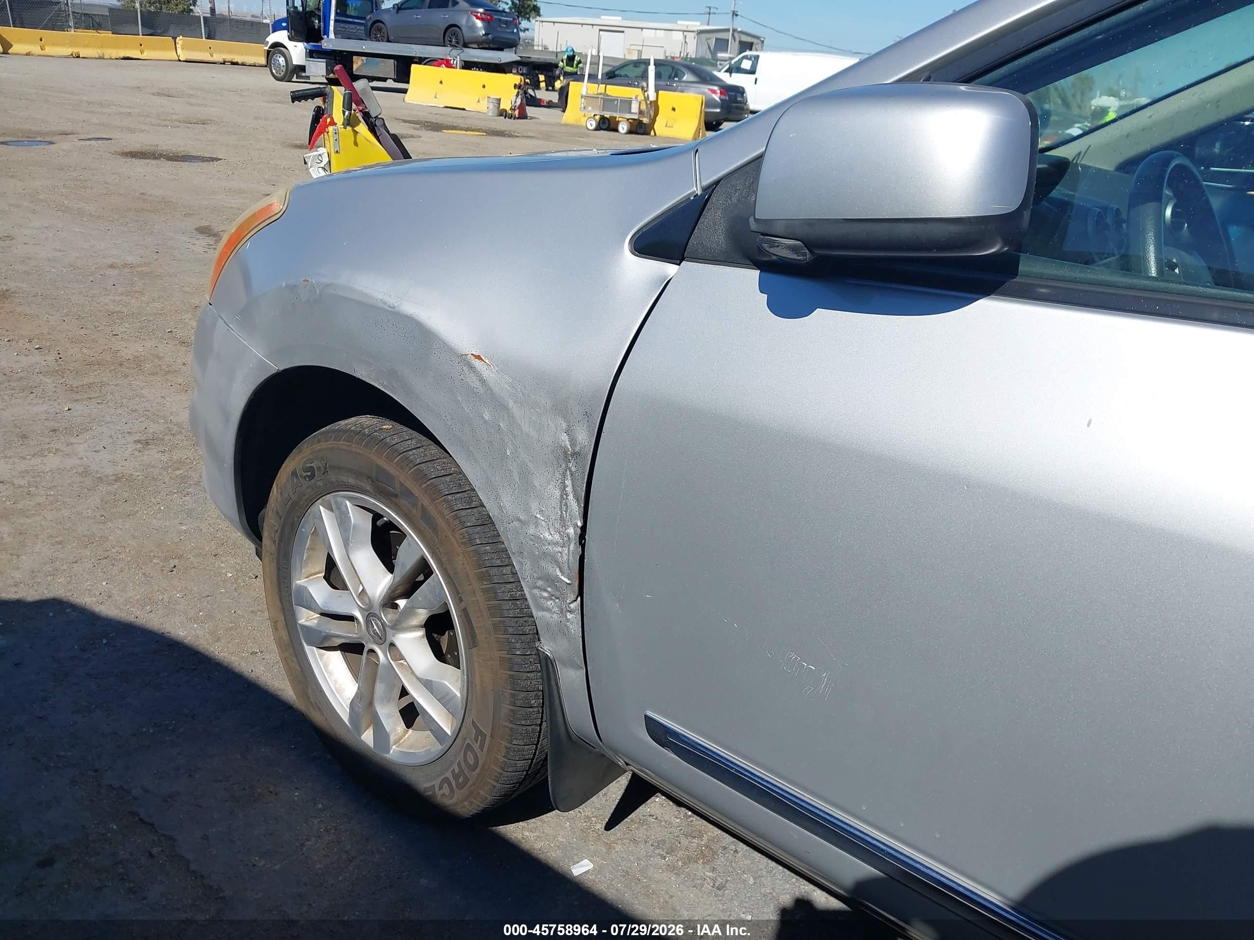 2012 Nissan Rogue Sv Silver vin: JN8AS5MT8CW609360