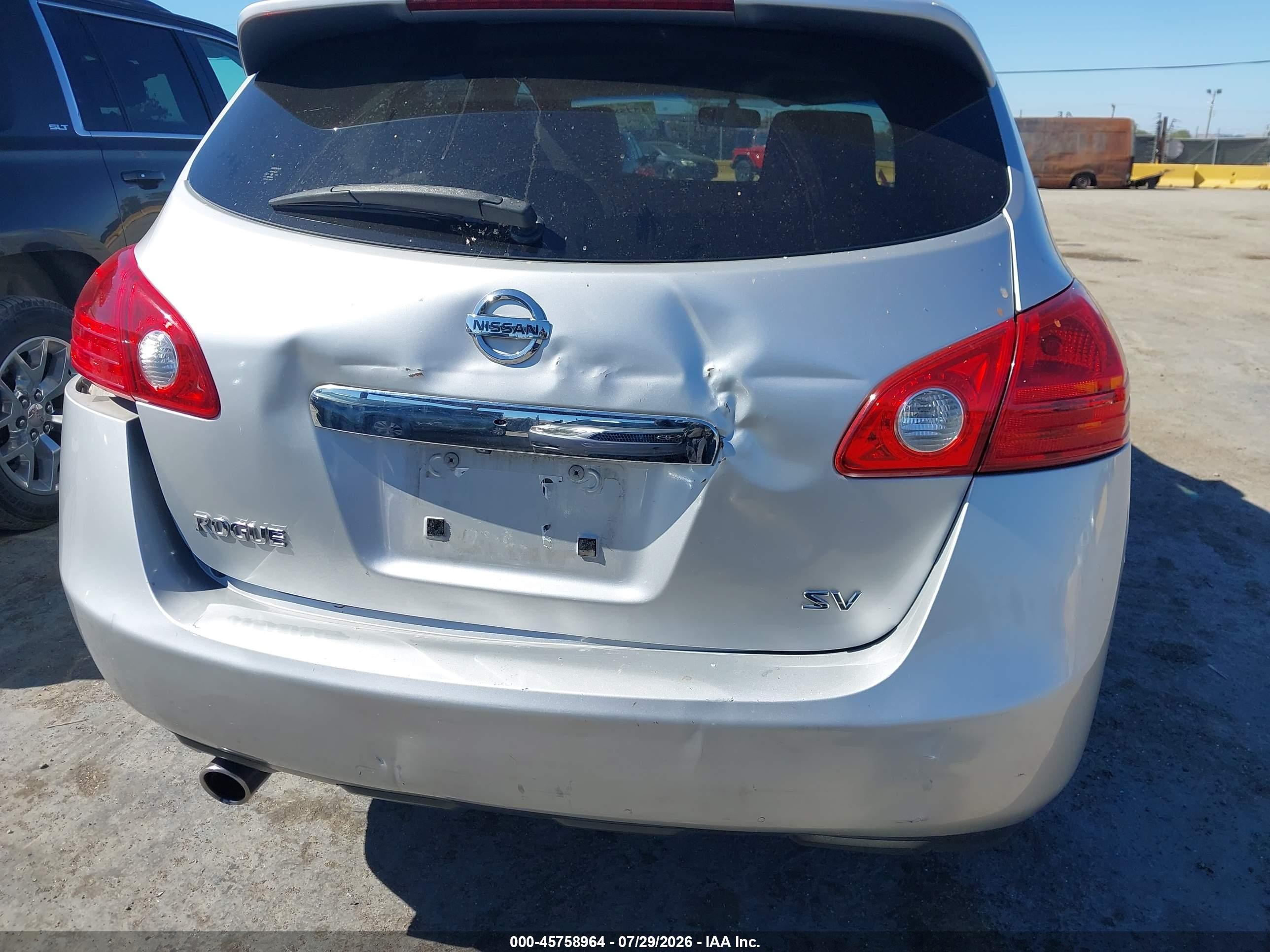 2012 Nissan Rogue Sv Silver vin: JN8AS5MT8CW609360