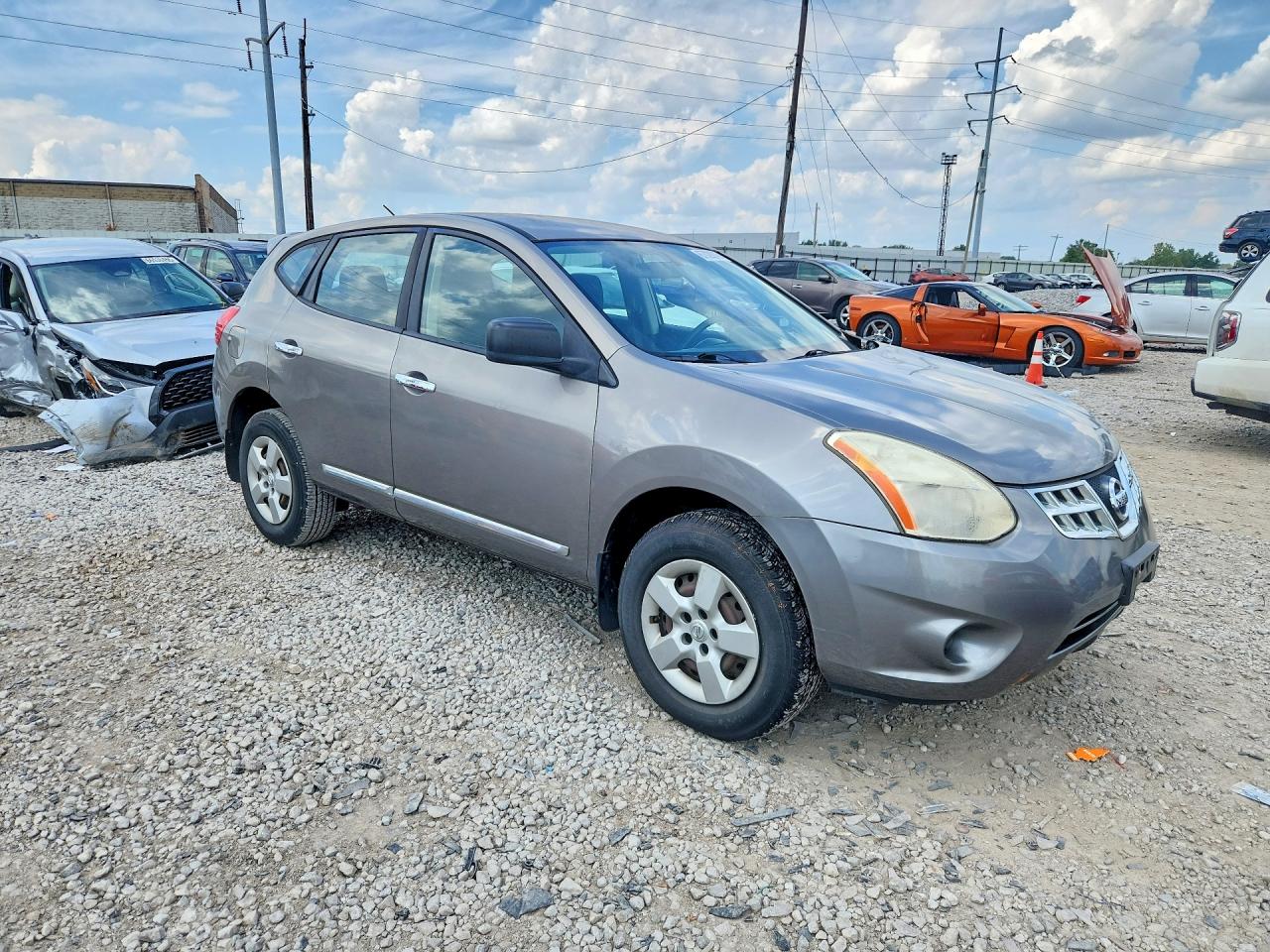 2012 Nissan Rogue S Gray vin: JN8AS5MT8CW610749