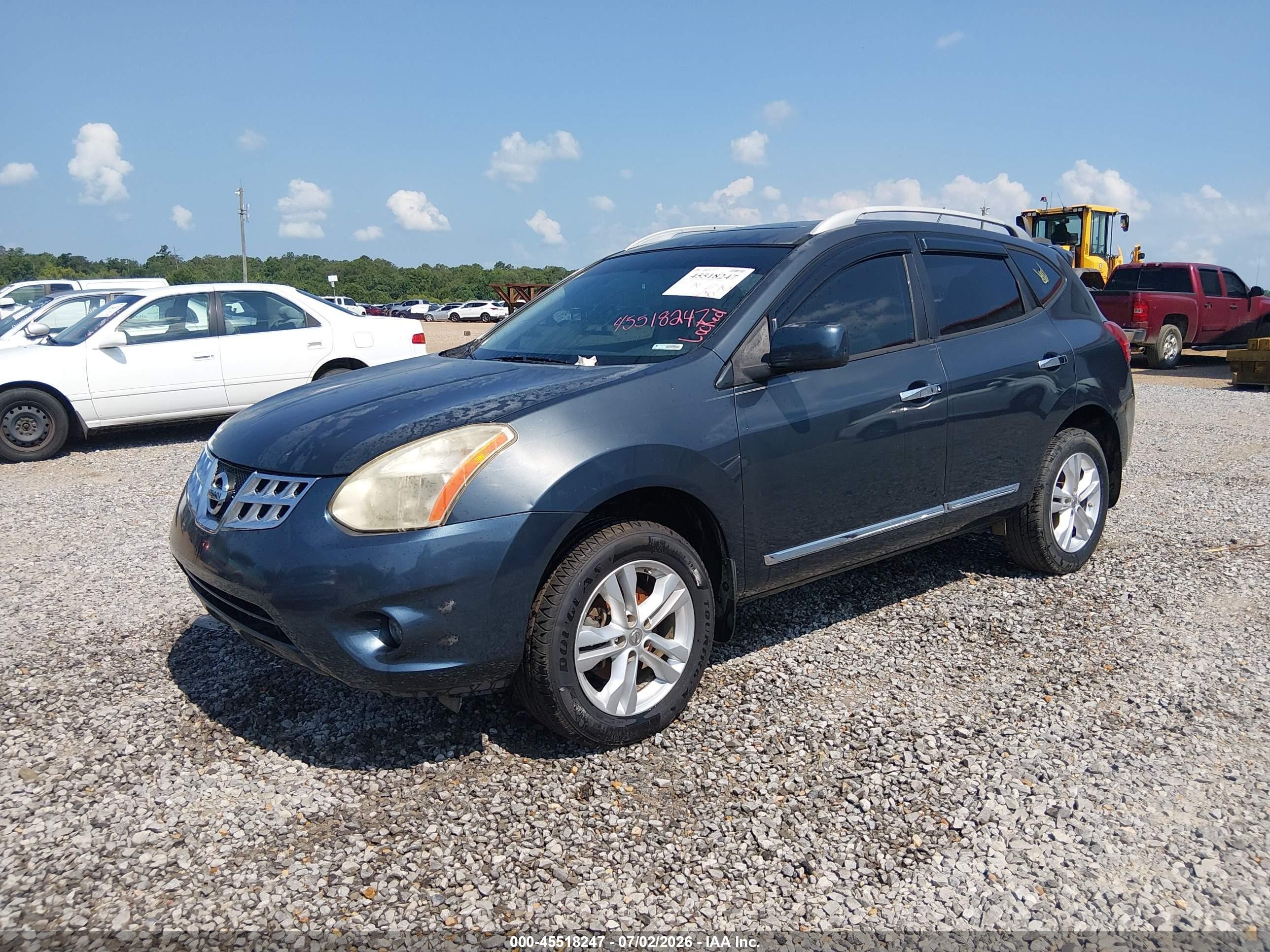 2013 Nissan Rogue Sv Gray vin: JN8AS5MT8DW011514