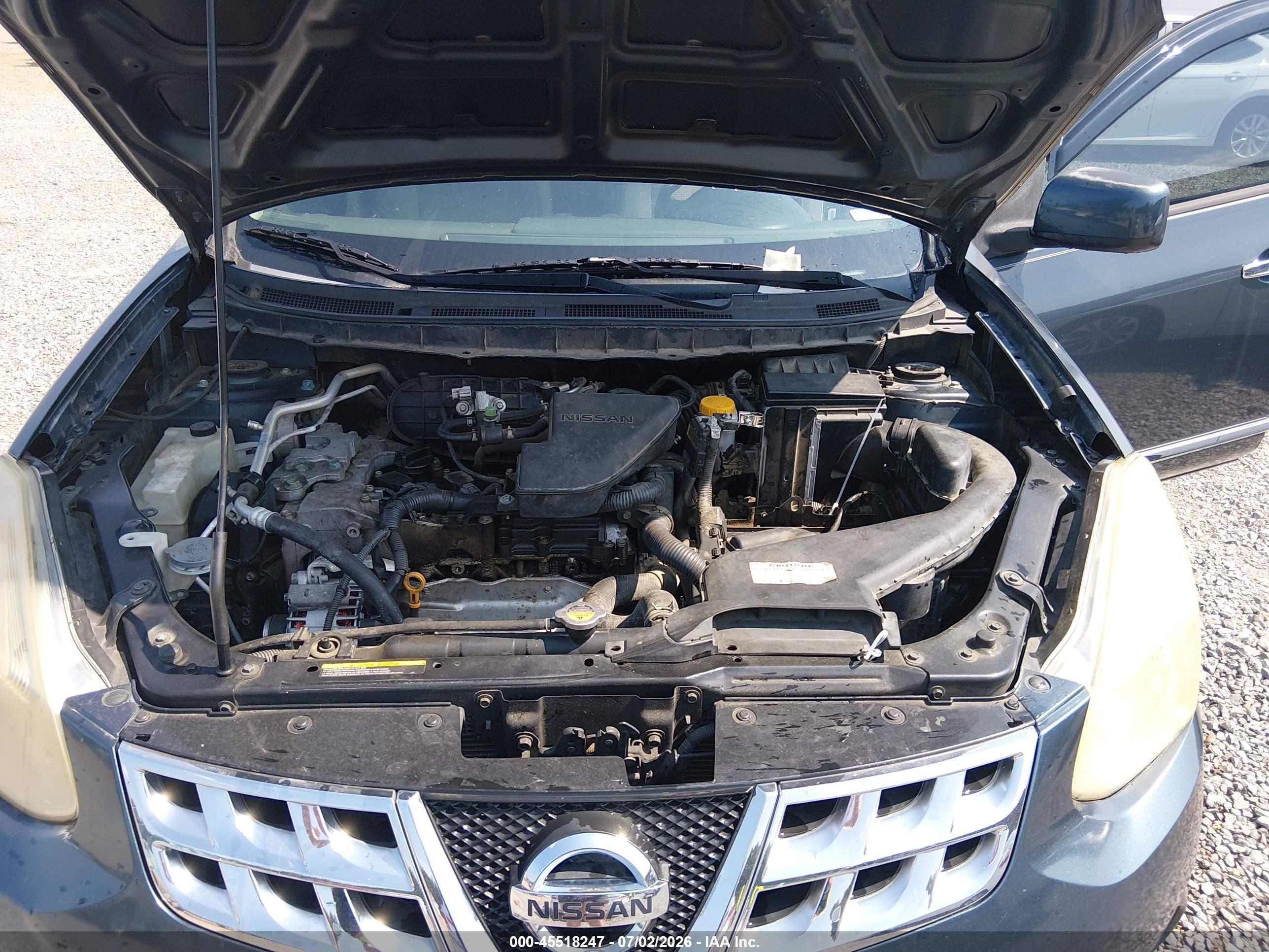 2013 Nissan Rogue Sv Gray vin: JN8AS5MT8DW011514
