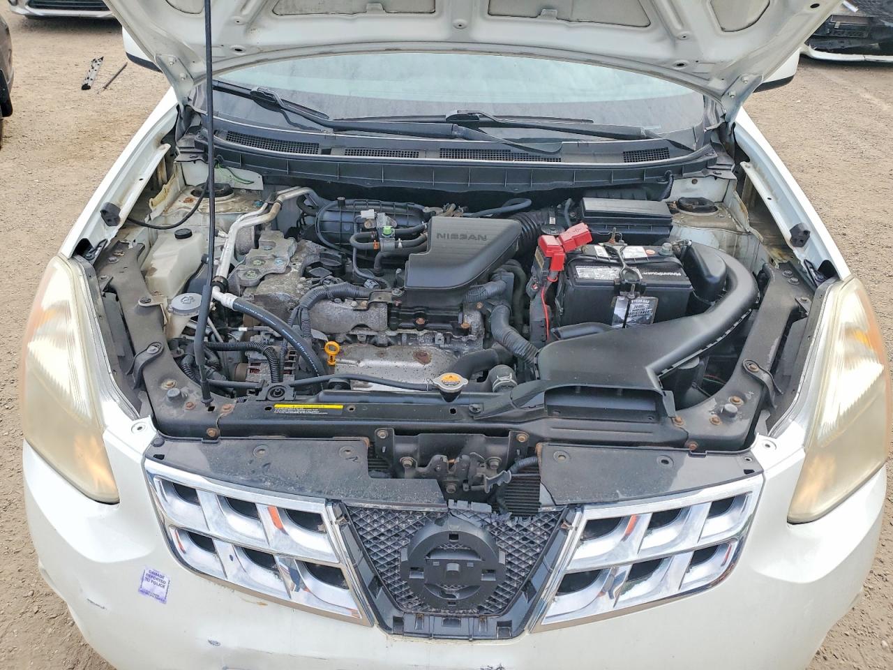 2013 Nissan Rogue S White vin: JN8AS5MT8DW021864
