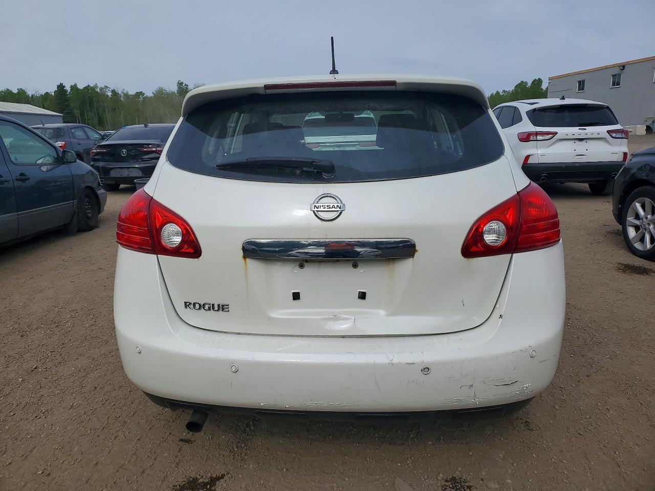 2013 Nissan Rogue S White vin: JN8AS5MT8DW021864