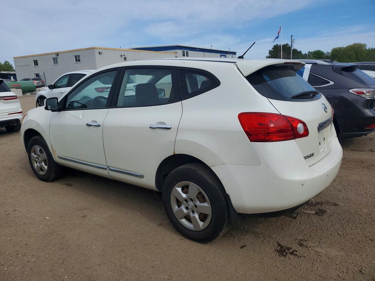2013 Nissan Rogue S White vin: JN8AS5MT8DW021864