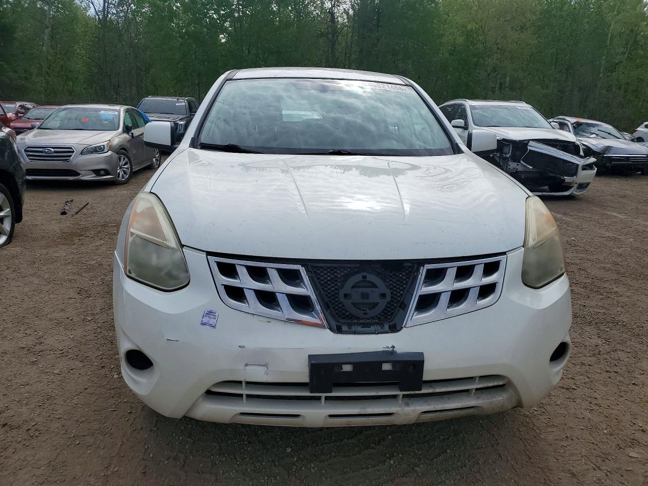 2013 Nissan Rogue S White vin: JN8AS5MT8DW021864